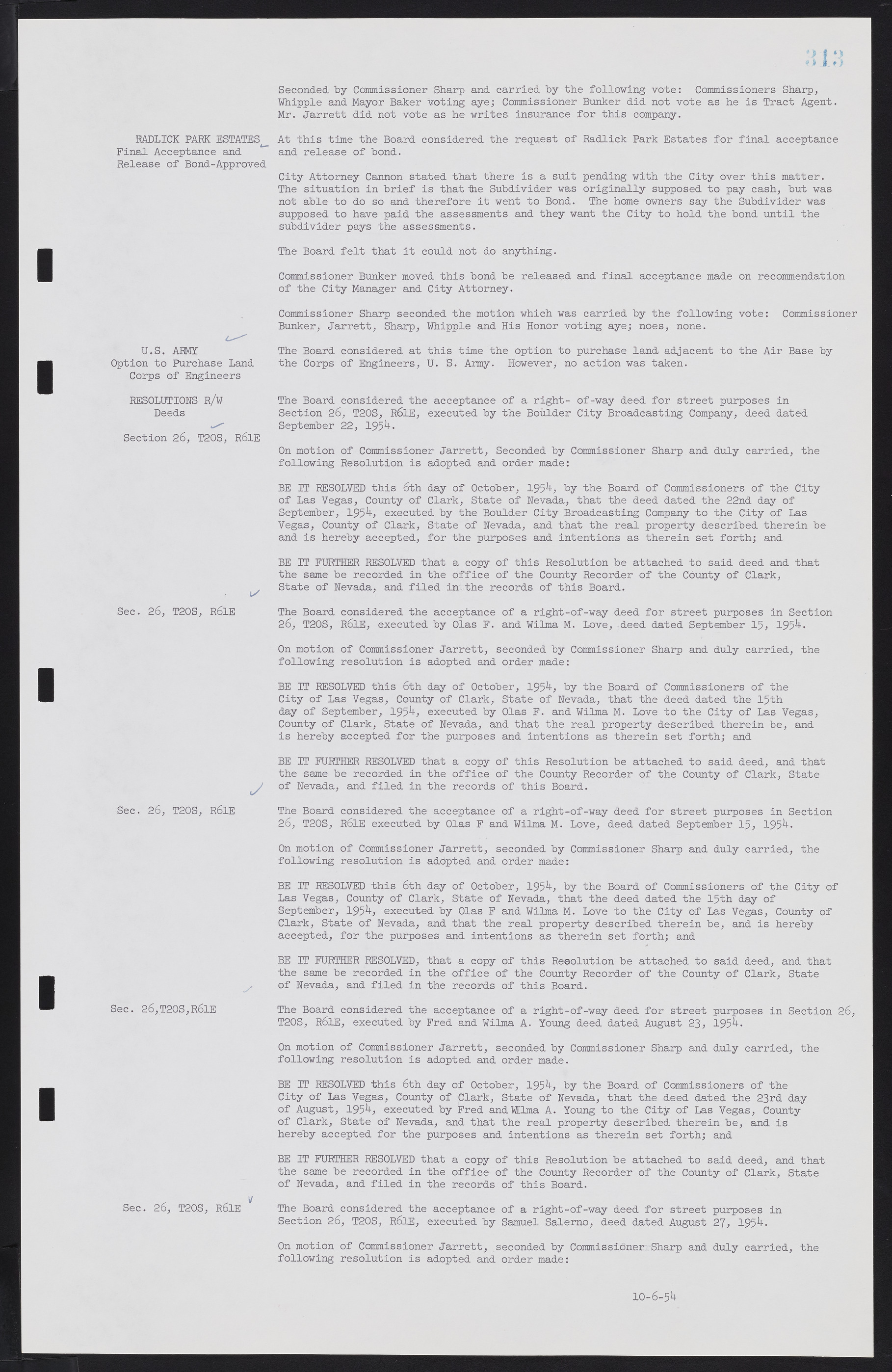 Las Vegas City Commission Minutes, February 17, 1954 to September 21, 1955, lvc000009-319