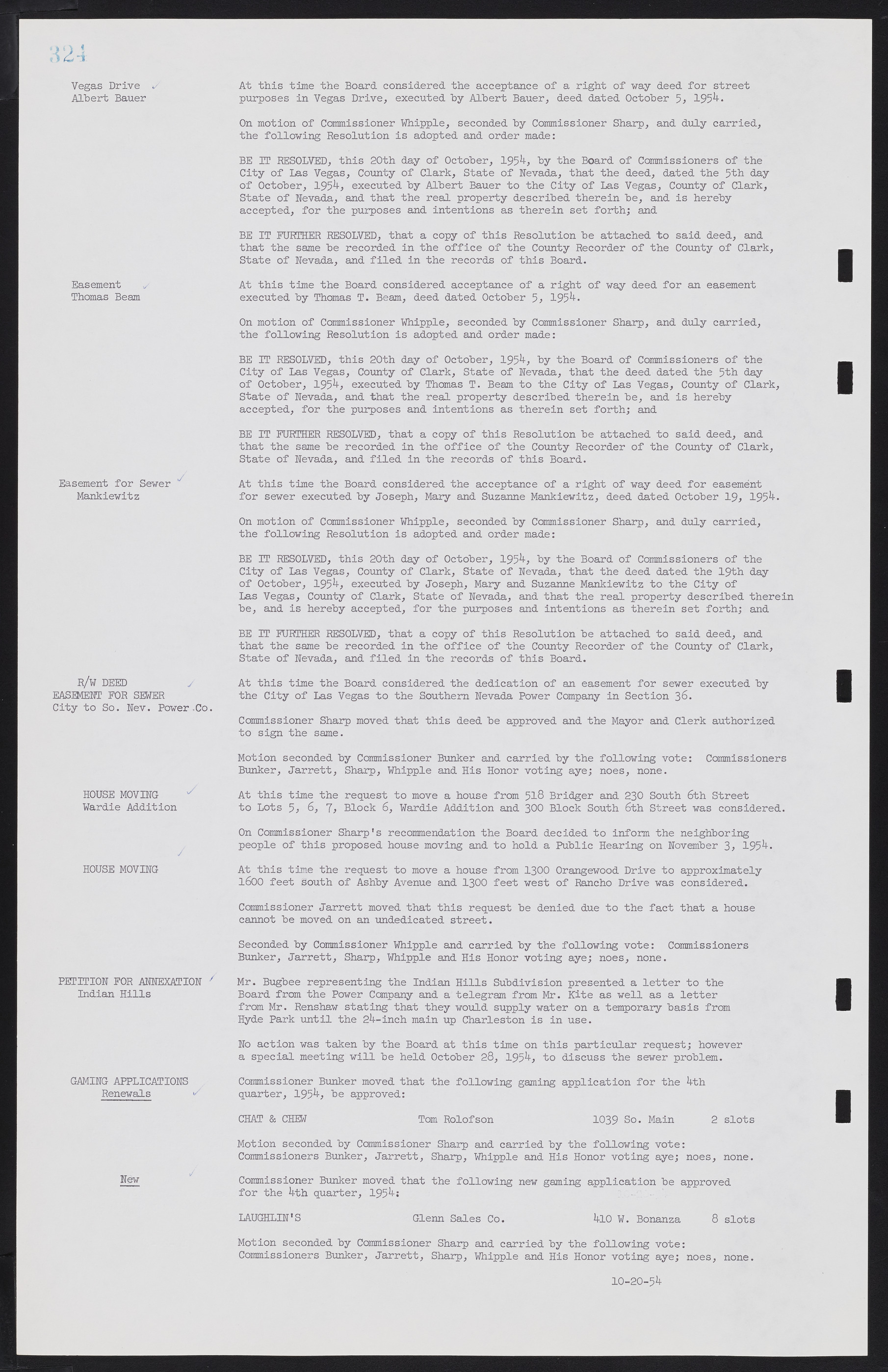 Las Vegas City Commission Minutes, February 17, 1954 to September 21, 1955, lvc000009-330