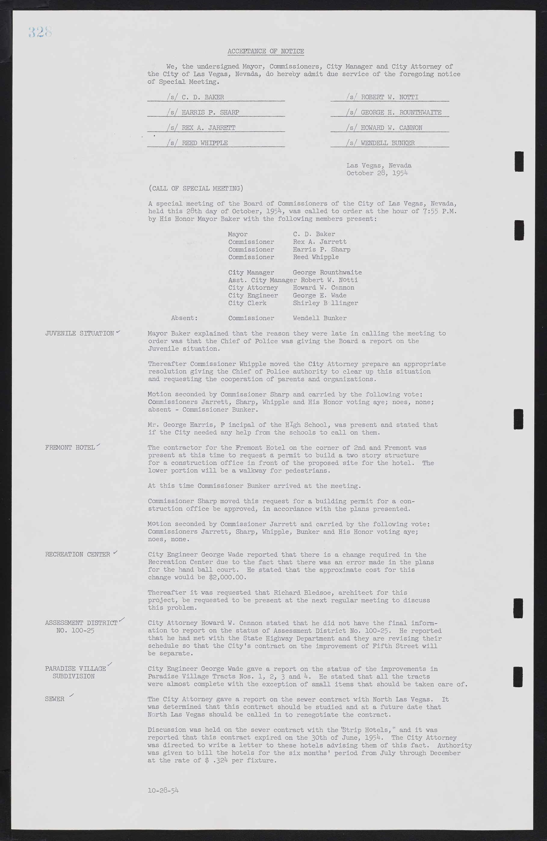 Las Vegas City Commission Minutes, February 17, 1954 to September 21, 1955, lvc000009-334