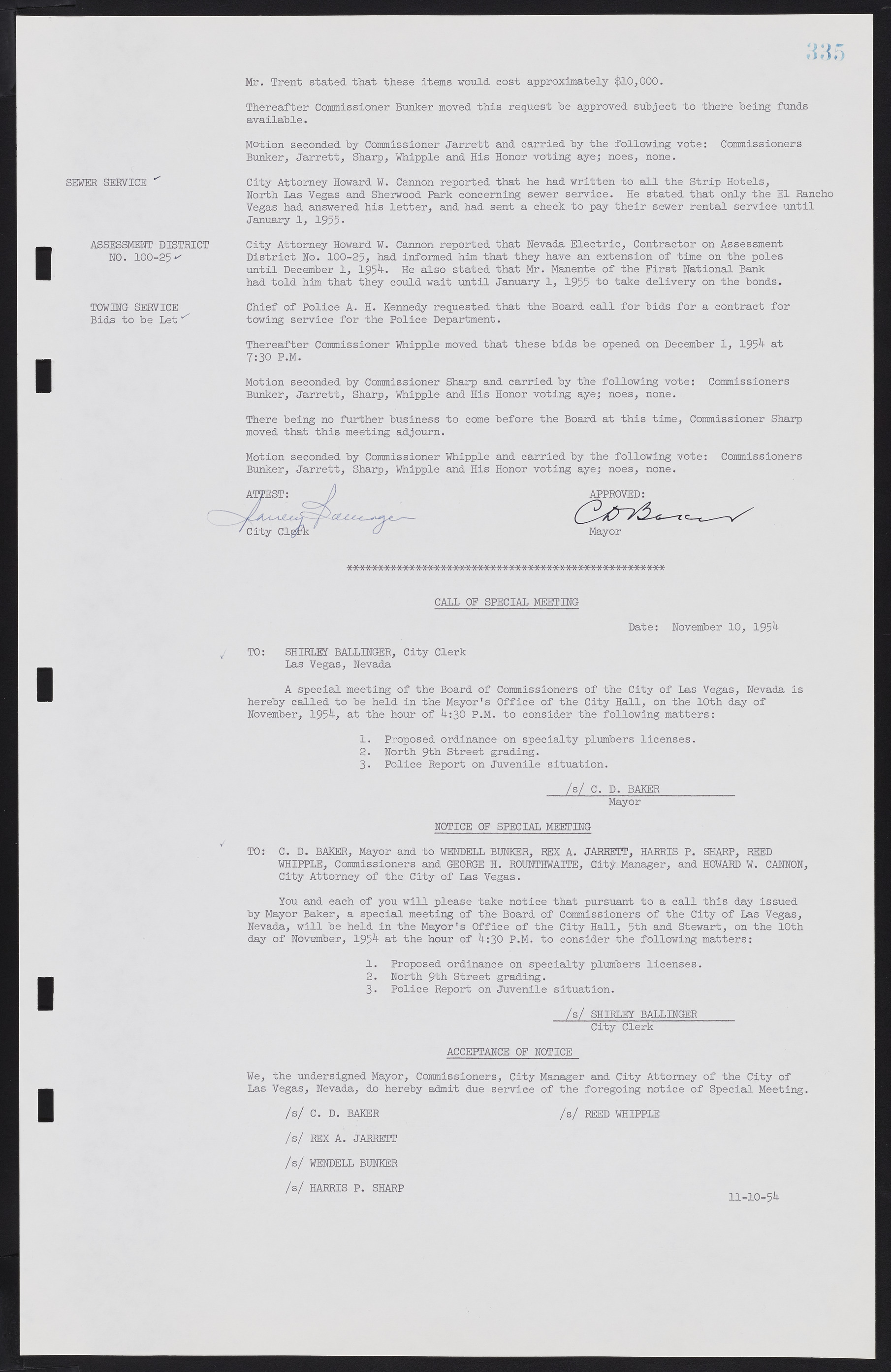 Las Vegas City Commission Minutes, February 17, 1954 to September 21, 1955, lvc000009-341