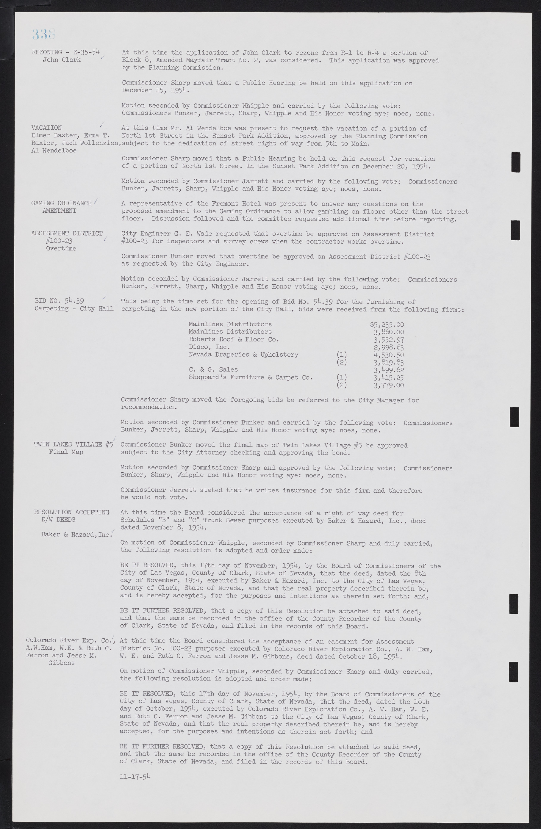 Las Vegas City Commission Minutes, February 17, 1954 to September 21, 1955, lvc000009-344