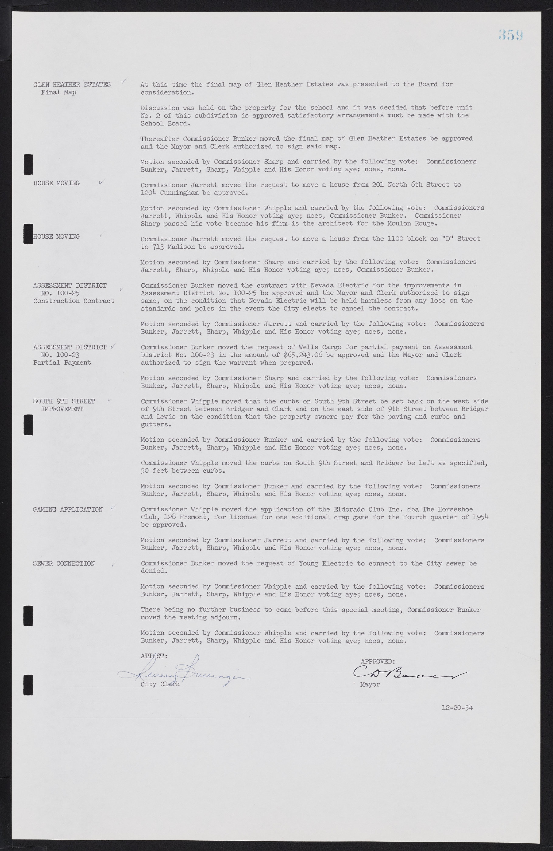 Las Vegas City Commission Minutes, February 17, 1954 to September 21, 1955, lvc000009-365