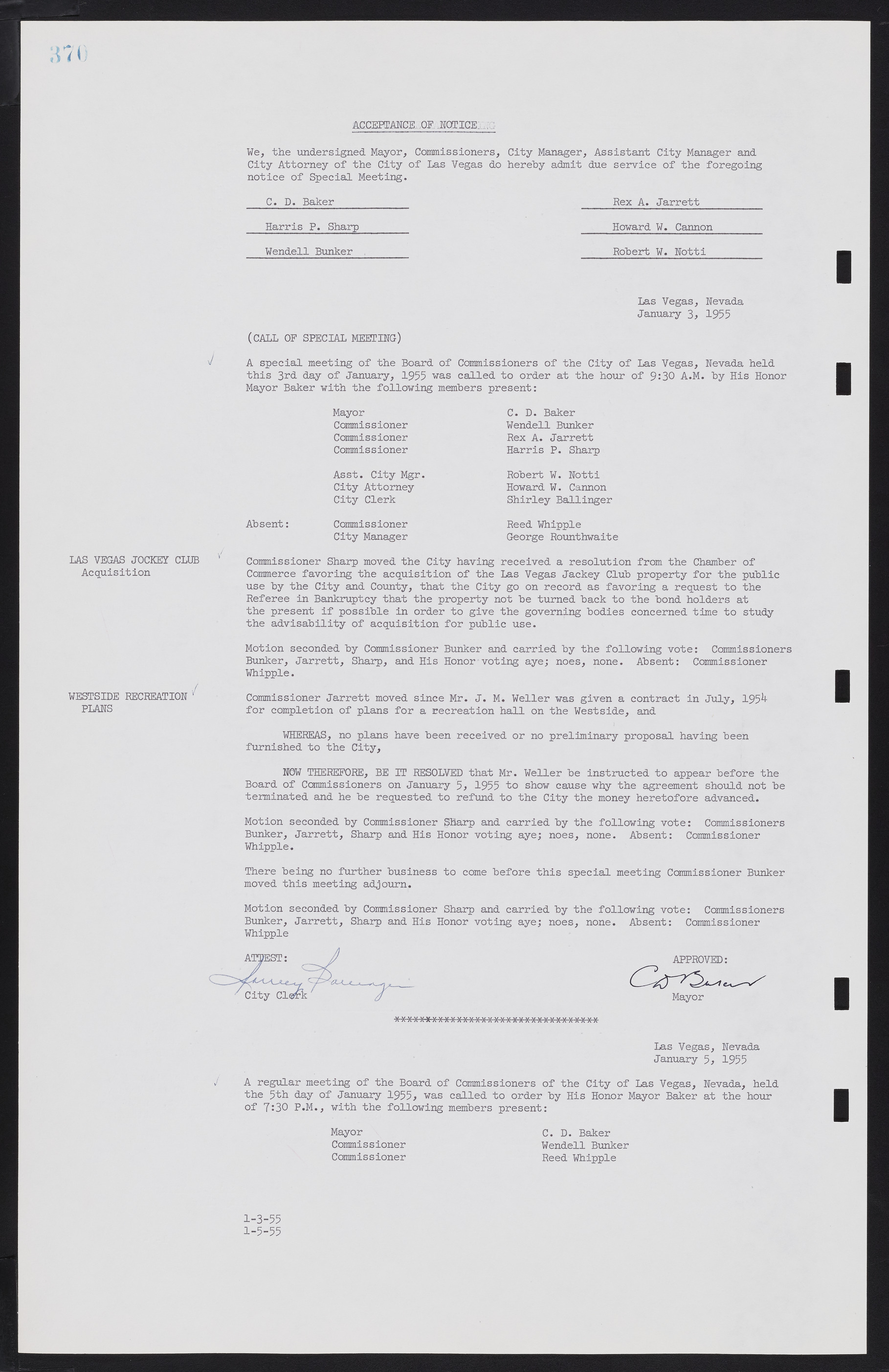 Las Vegas City Commission Minutes, February 17, 1954 to September 21, 1955, lvc000009-376