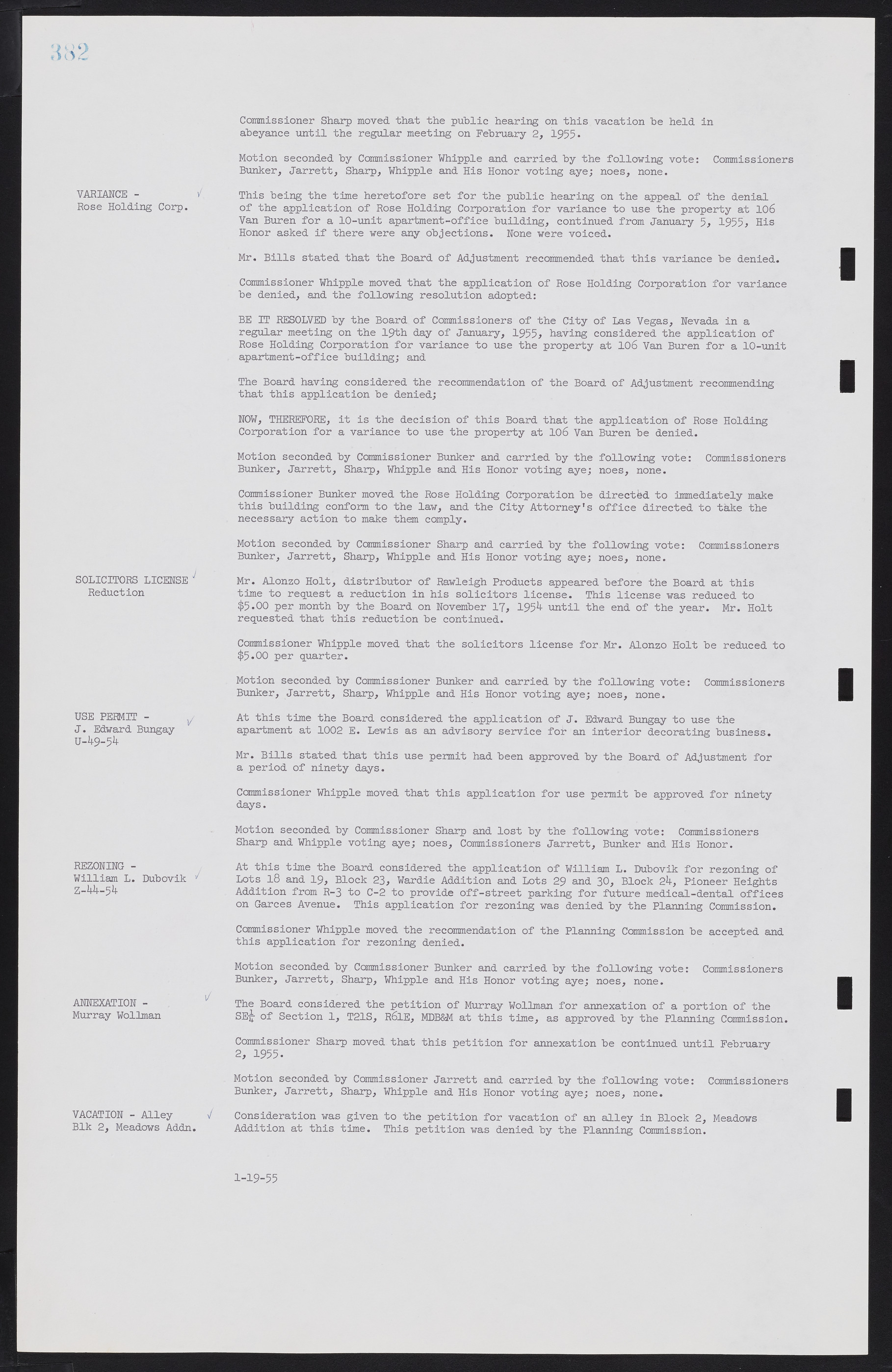 Las Vegas City Commission Minutes, February 17, 1954 to September 21, 1955, lvc000009-388