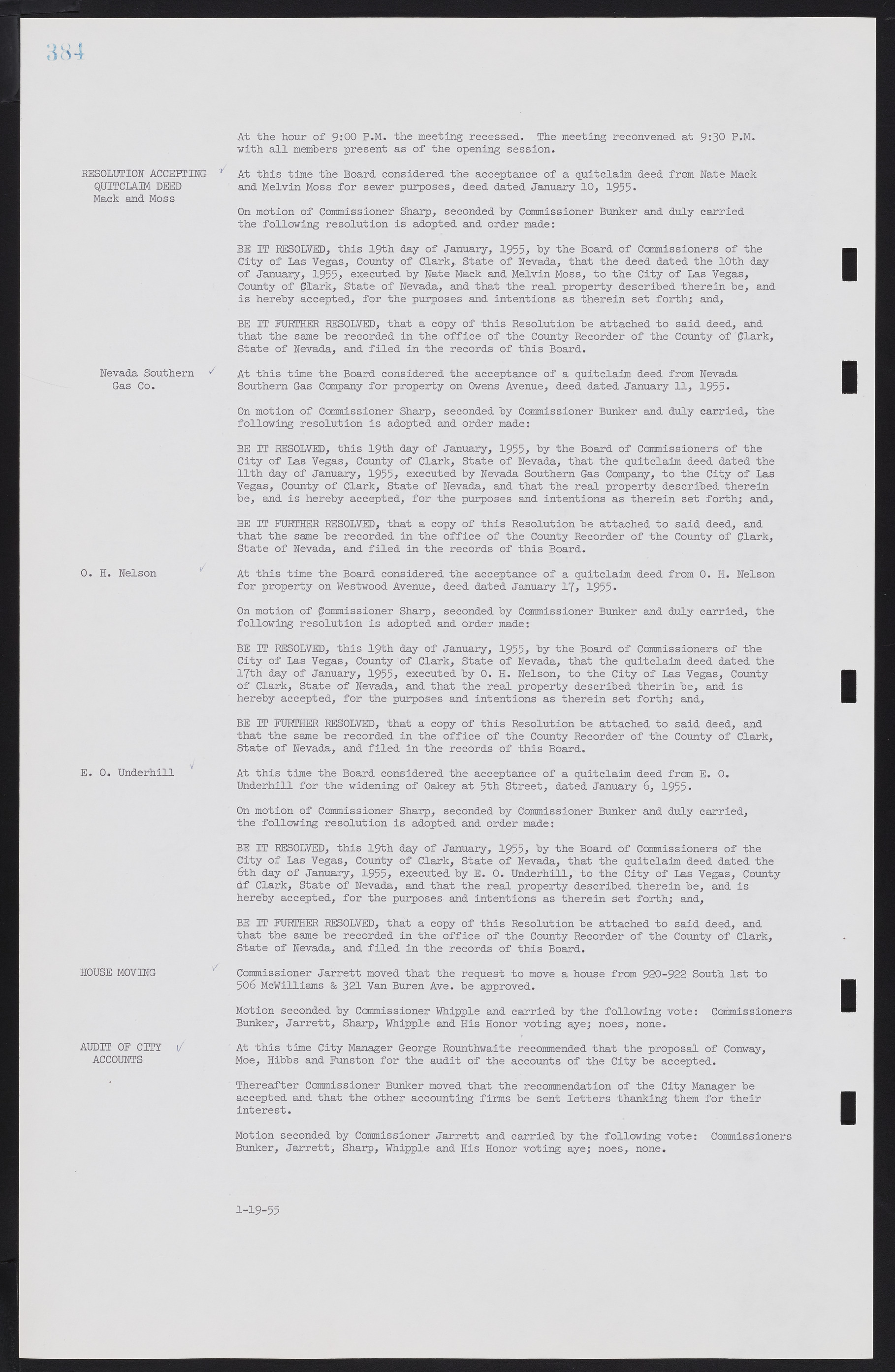 Las Vegas City Commission Minutes, February 17, 1954 to September 21, 1955, lvc000009-390