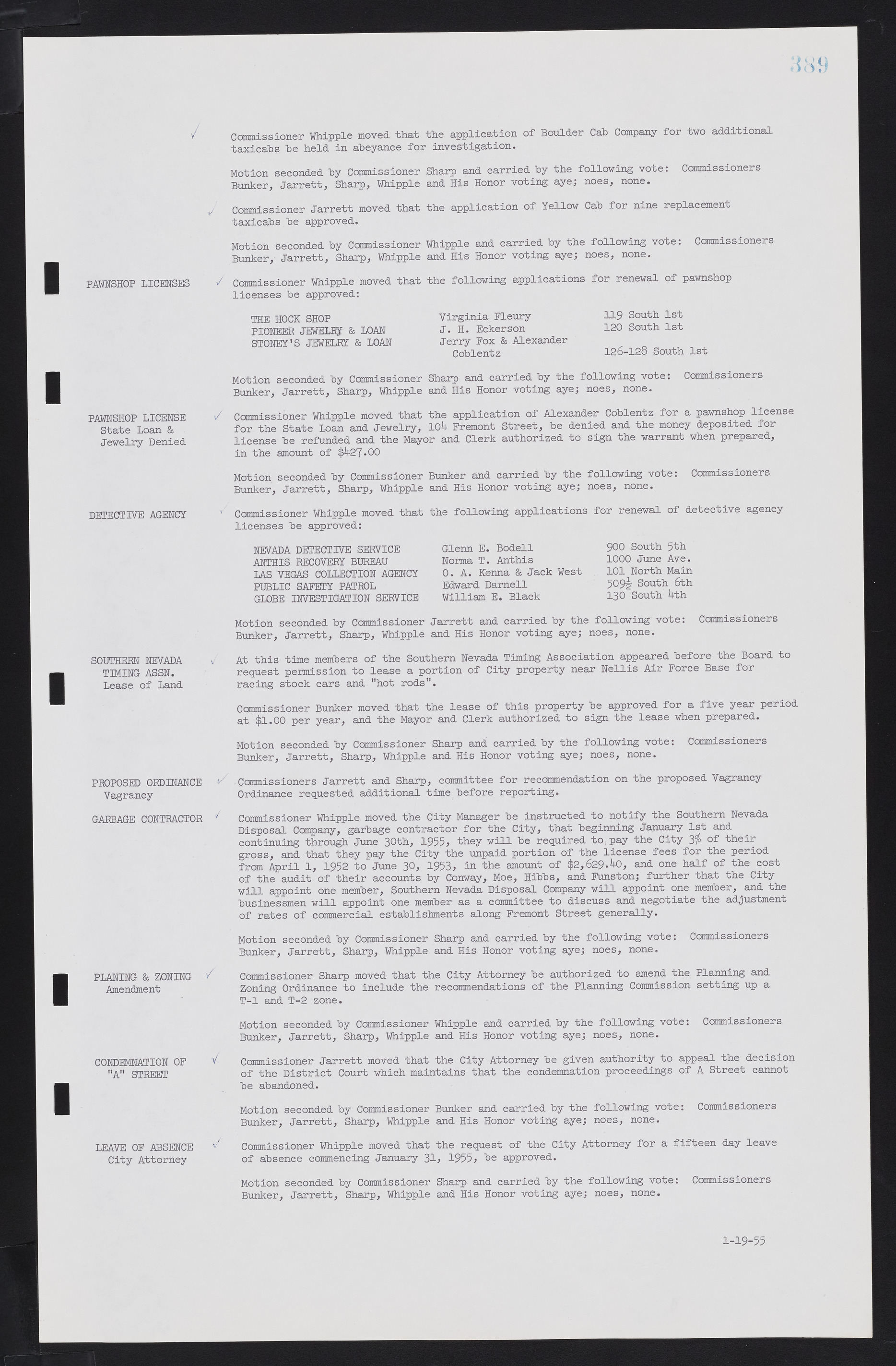 Las Vegas City Commission Minutes, February 17, 1954 to September 21, 1955, lvc000009-395