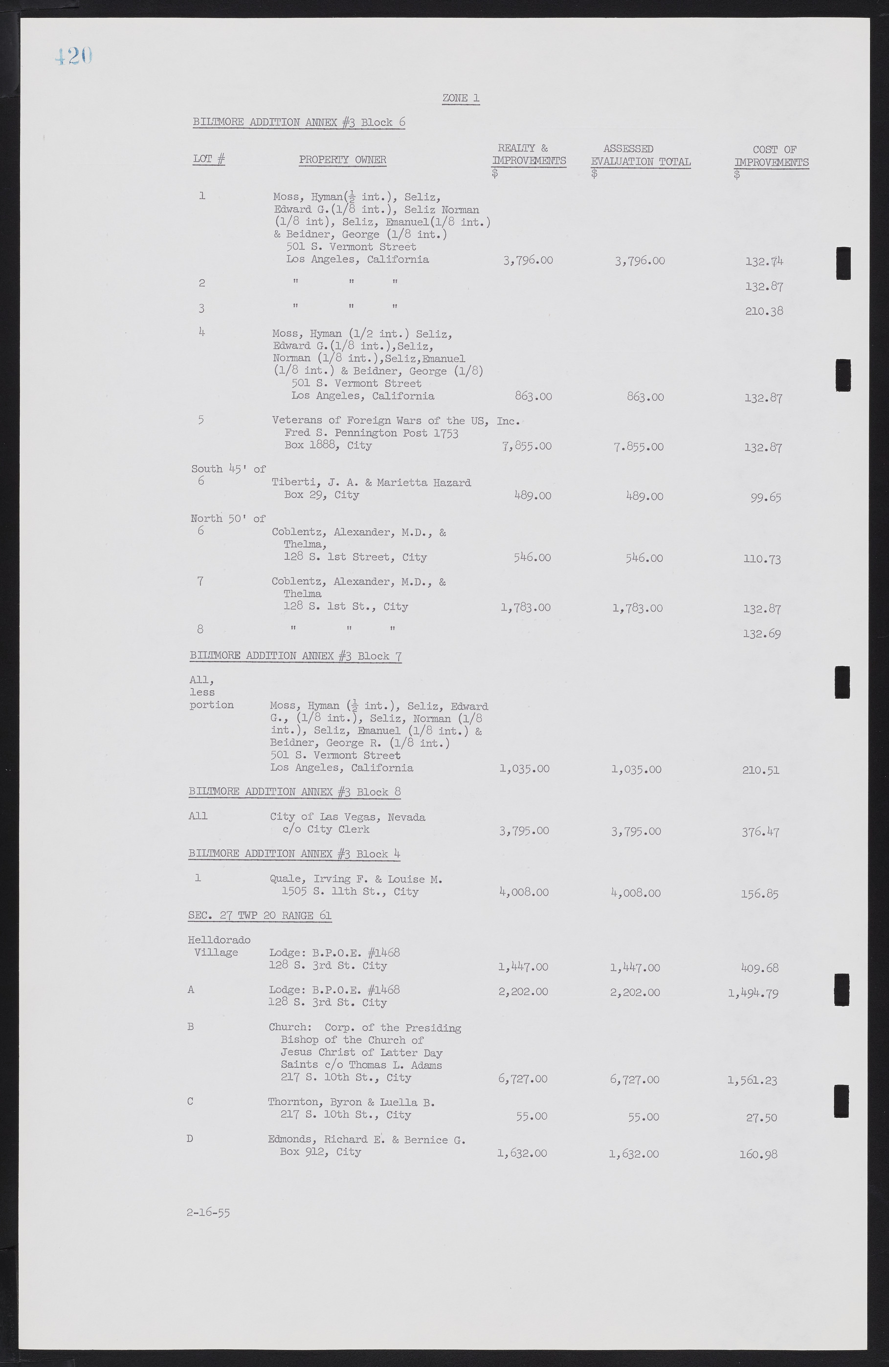 Las Vegas City Commission Minutes, February 17, 1954 to September 21, 1955, lvc000009-426