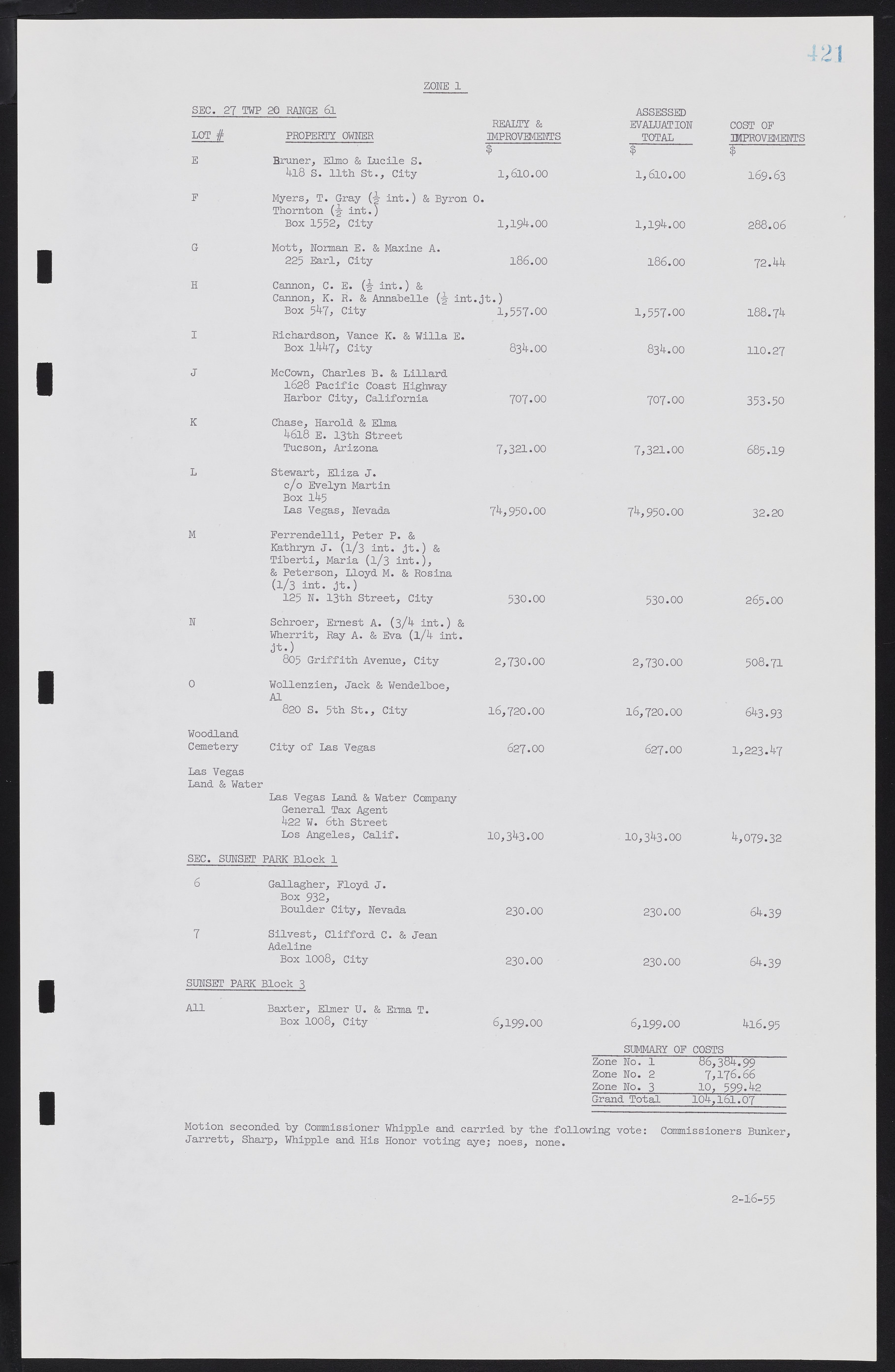 Las Vegas City Commission Minutes, February 17, 1954 to September 21, 1955, lvc000009-427