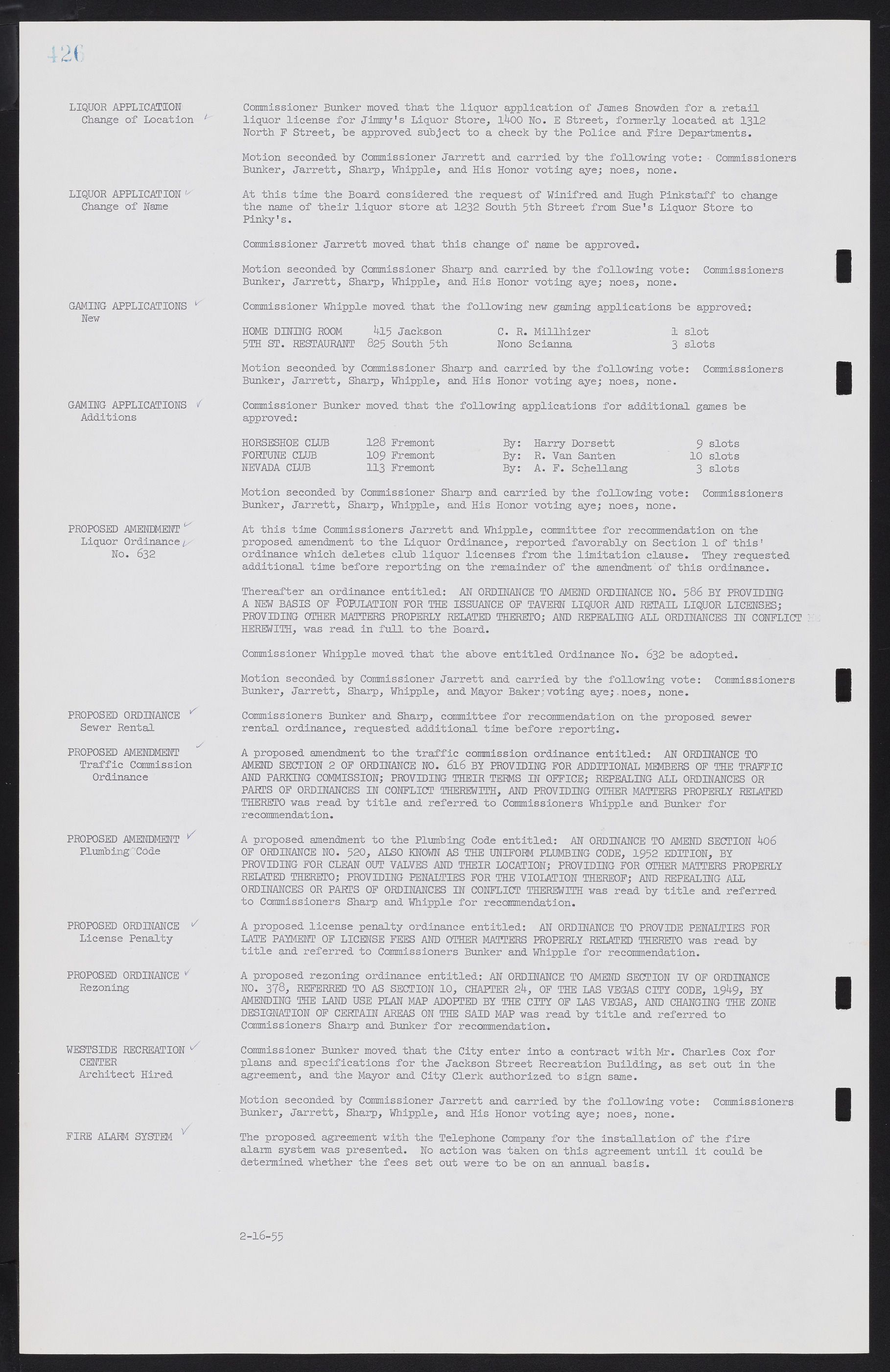 Las Vegas City Commission Minutes, February 17, 1954 to September 21, 1955, lvc000009-432