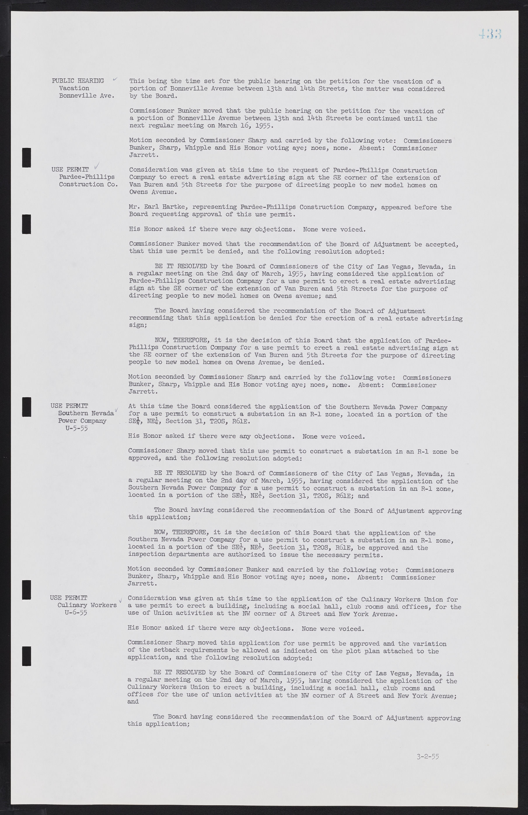 Las Vegas City Commission Minutes, February 17, 1954 to September 21, 1955, lvc000009-439