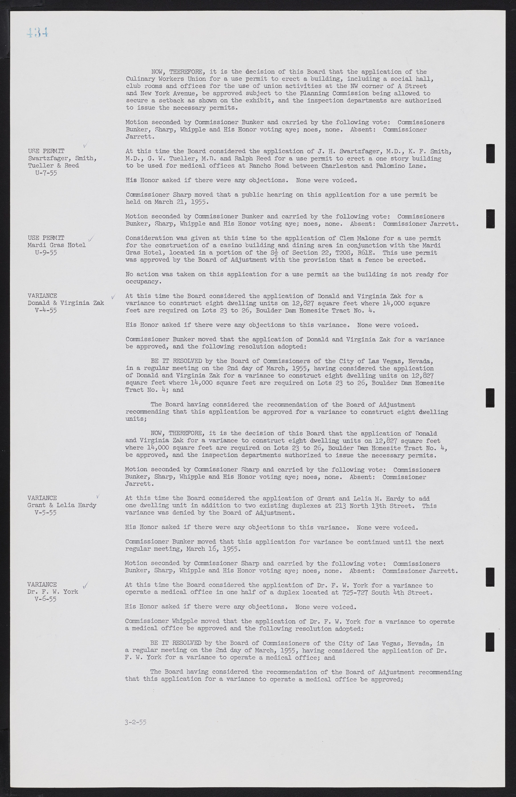 Las Vegas City Commission Minutes, February 17, 1954 to September 21, 1955, lvc000009-440