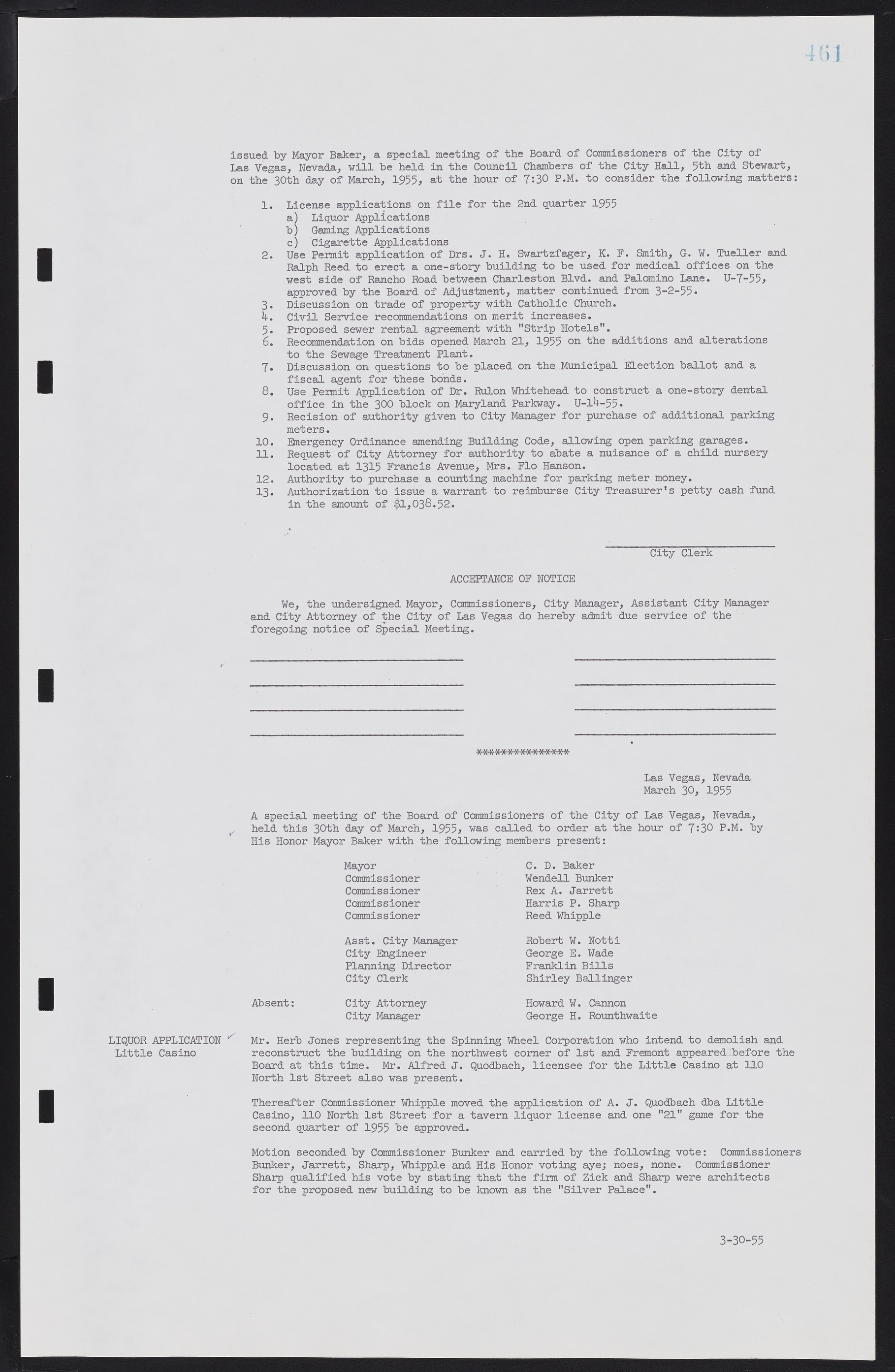Las Vegas City Commission Minutes, February 17, 1954 to September 21, 1955, lvc000009-467