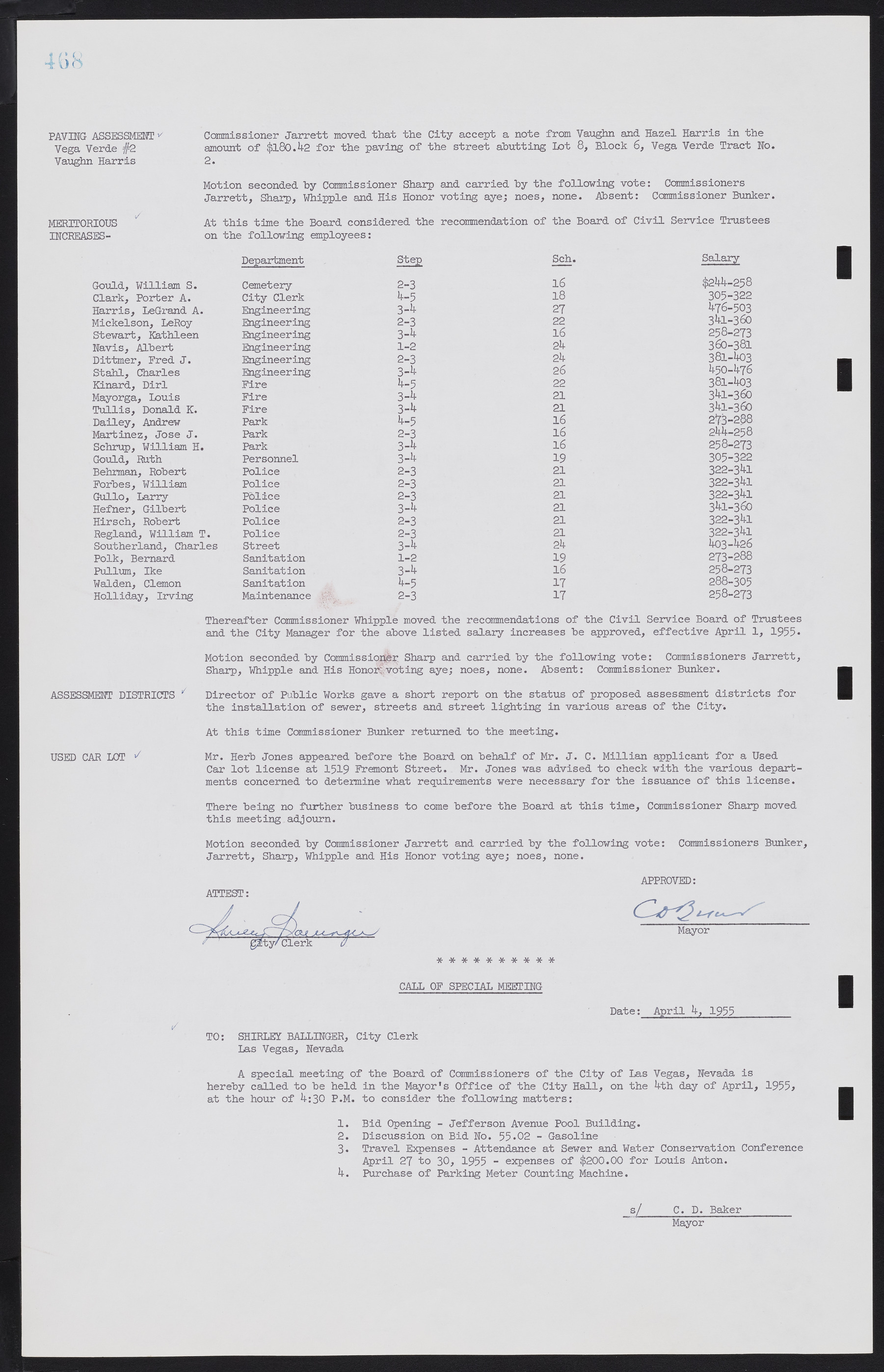 Las Vegas City Commission Minutes, February 17, 1954 to September 21, 1955, lvc000009-474