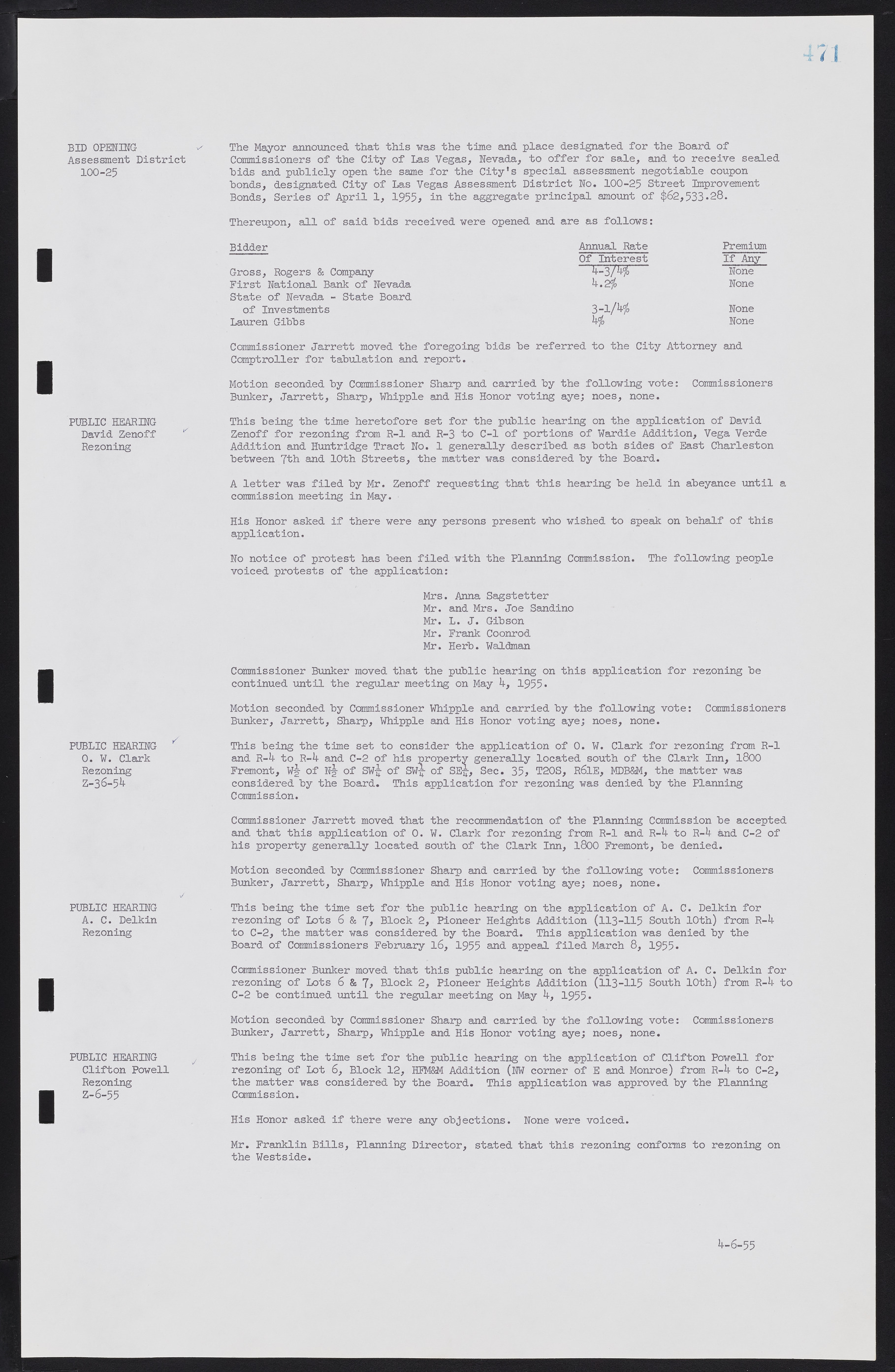 Las Vegas City Commission Minutes, February 17, 1954 to September 21, 1955, lvc000009-477