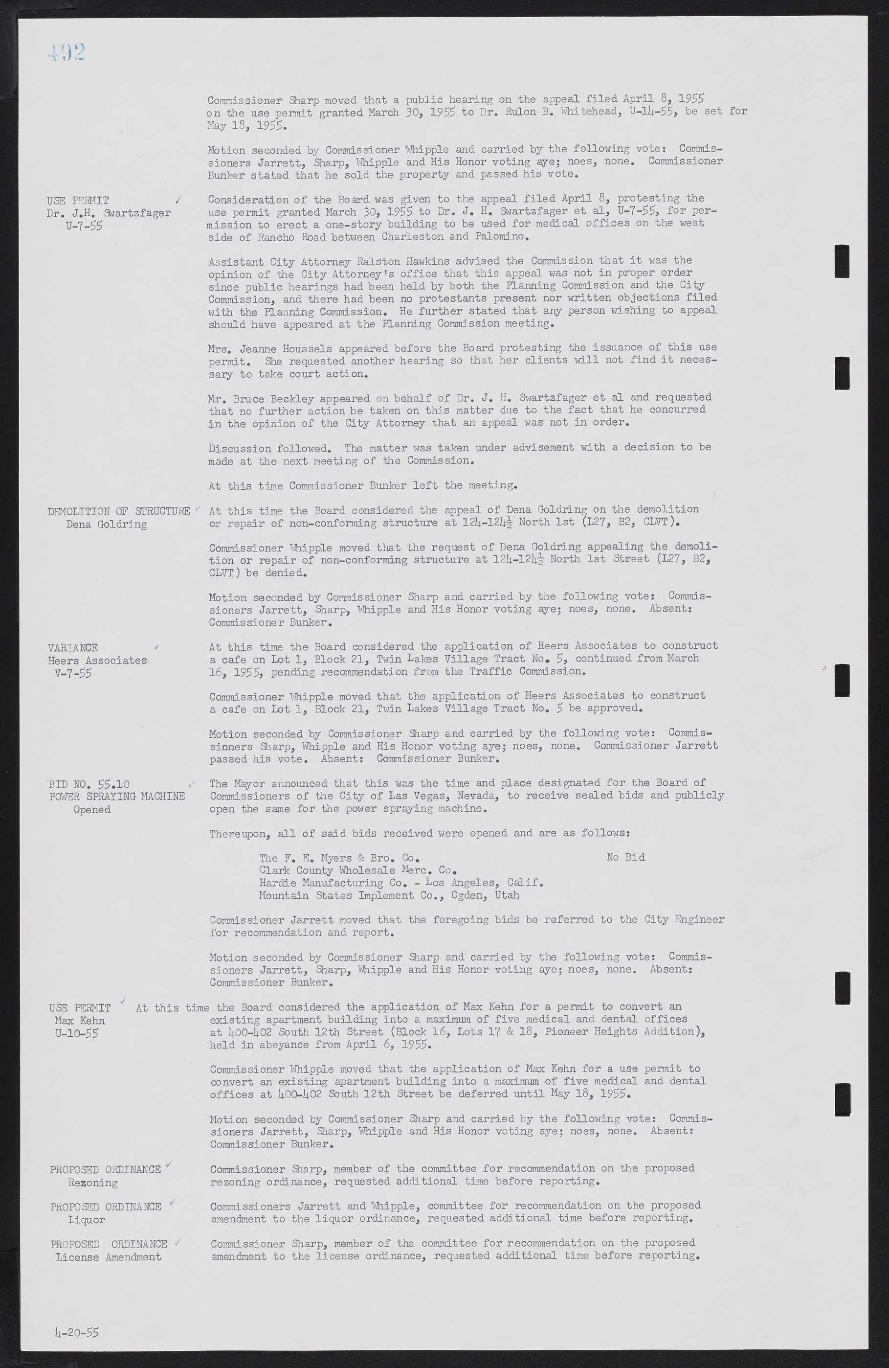 Las Vegas City Commission Minutes, February 17, 1954 to September 21, 1955, lvc000009-498