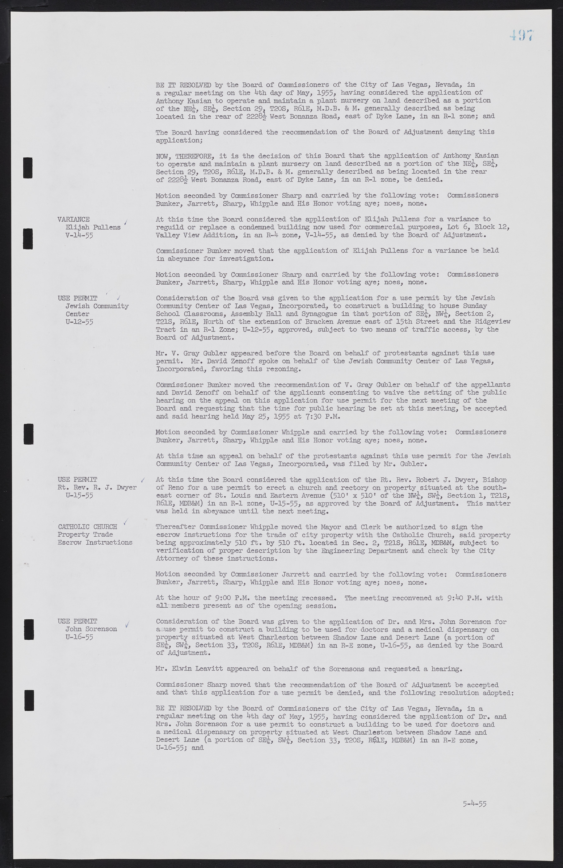 Las Vegas City Commission Minutes, February 17, 1954 to September 21, 1955, lvc000009-503
