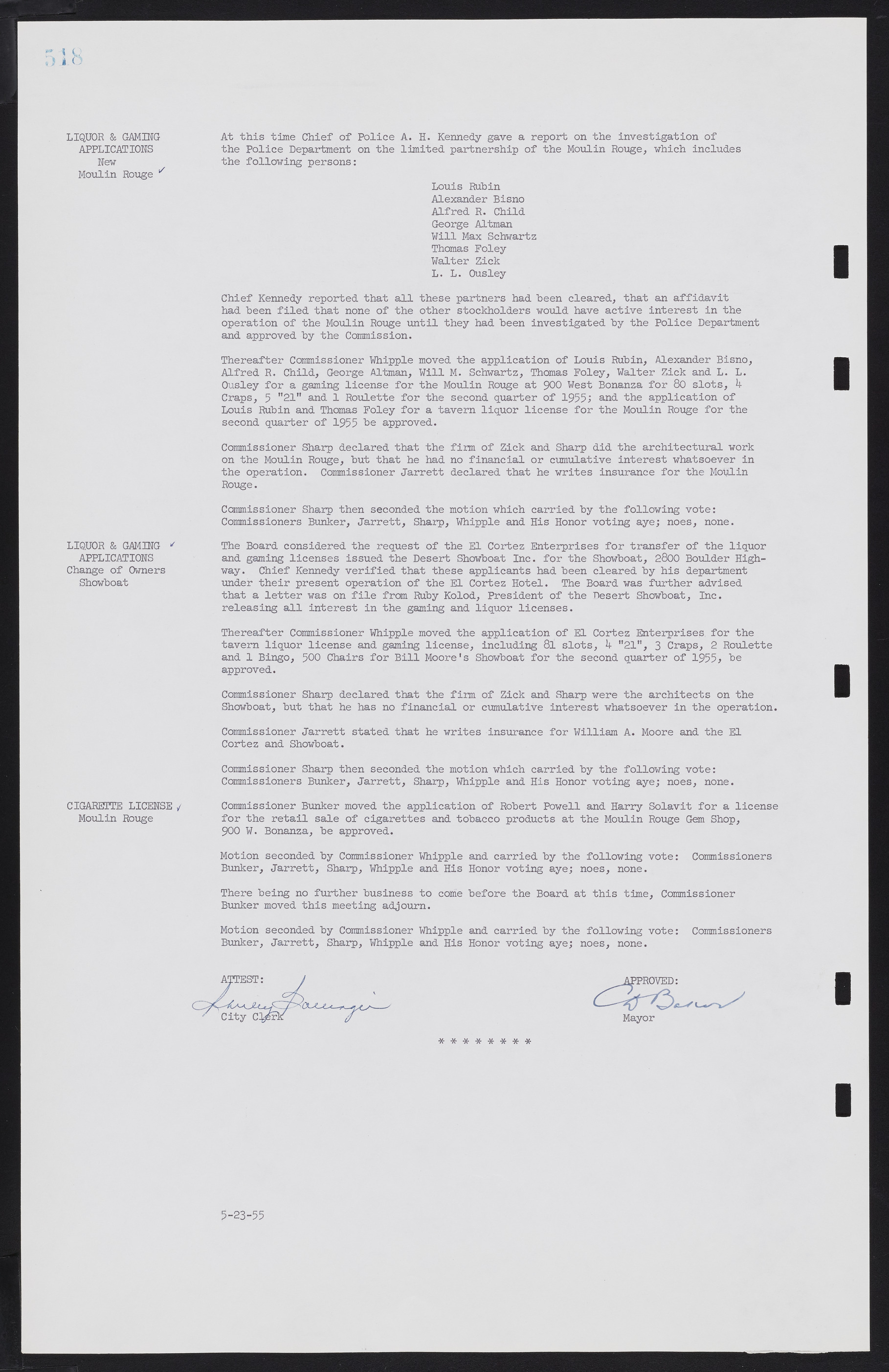 Las Vegas City Commission Minutes, February 17, 1954 to September 21, 1955, lvc000009-524
