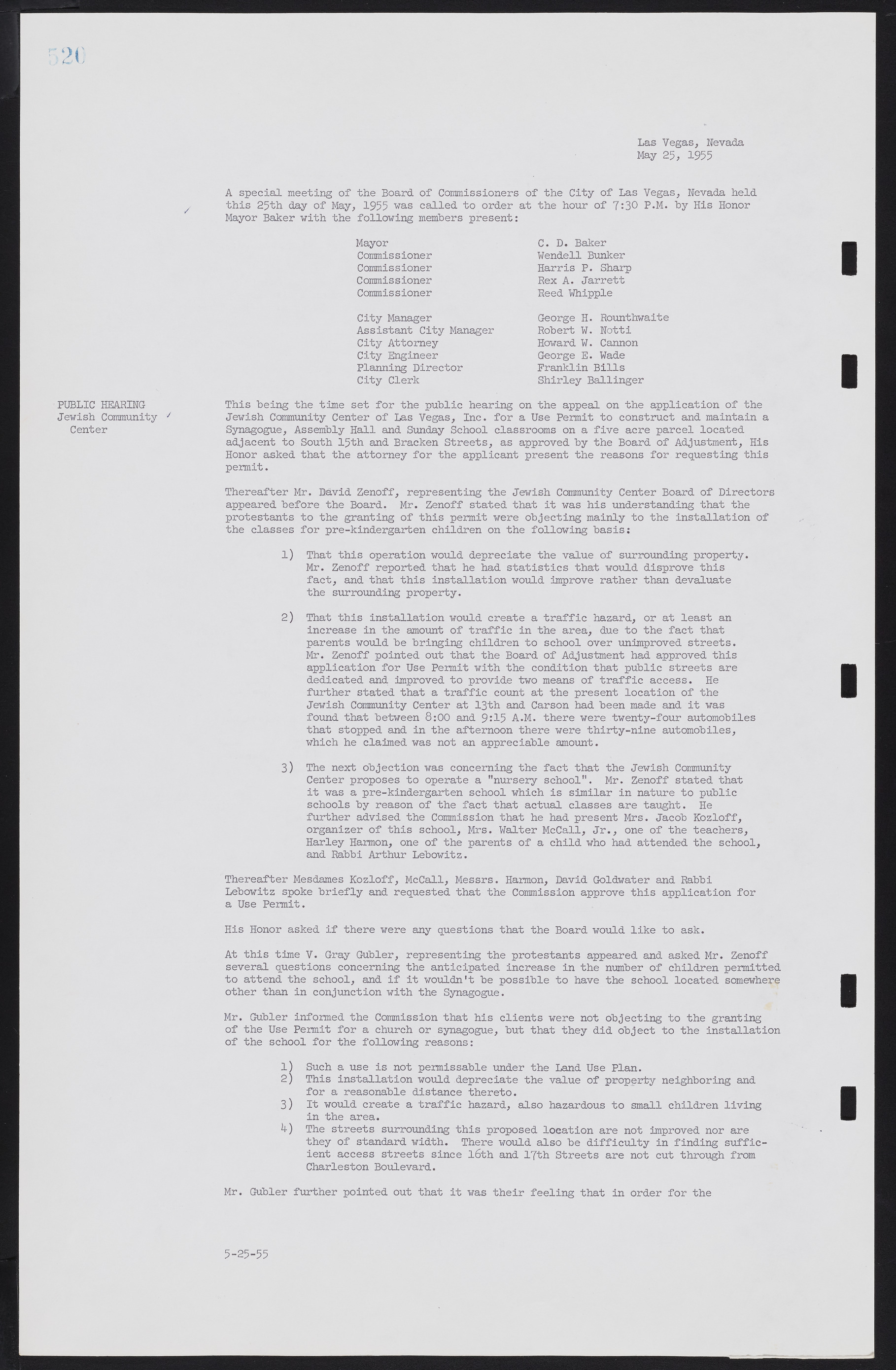 Las Vegas City Commission Minutes, February 17, 1954 to September 21, 1955, lvc000009-526