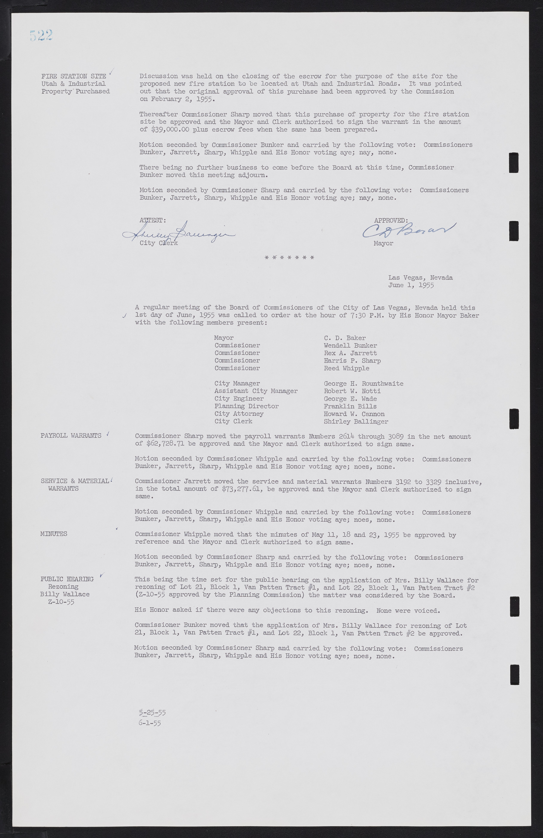 Las Vegas City Commission Minutes, February 17, 1954 to September 21, 1955, lvc000009-528