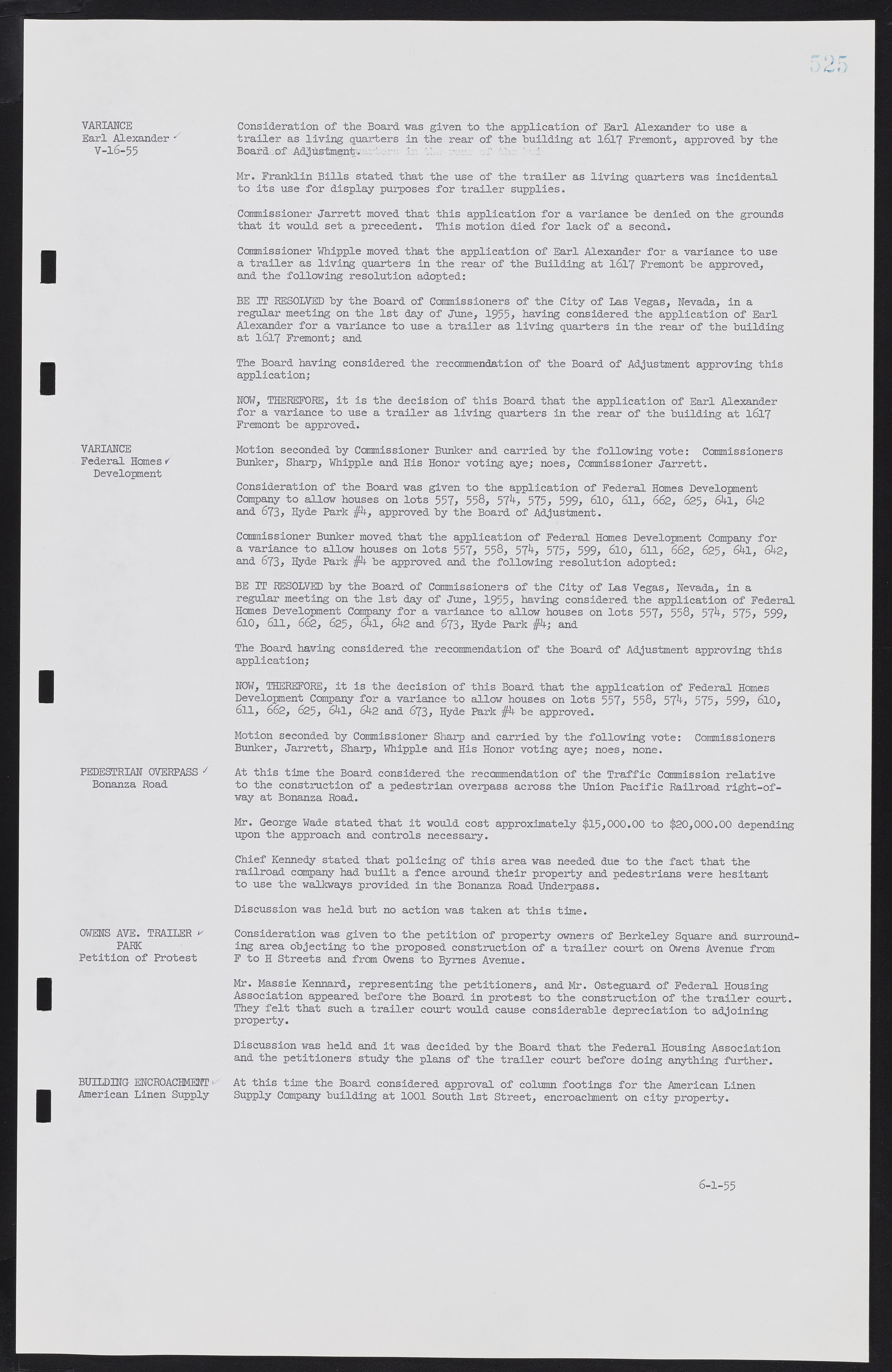 Las Vegas City Commission Minutes, February 17, 1954 to September 21, 1955, lvc000009-531