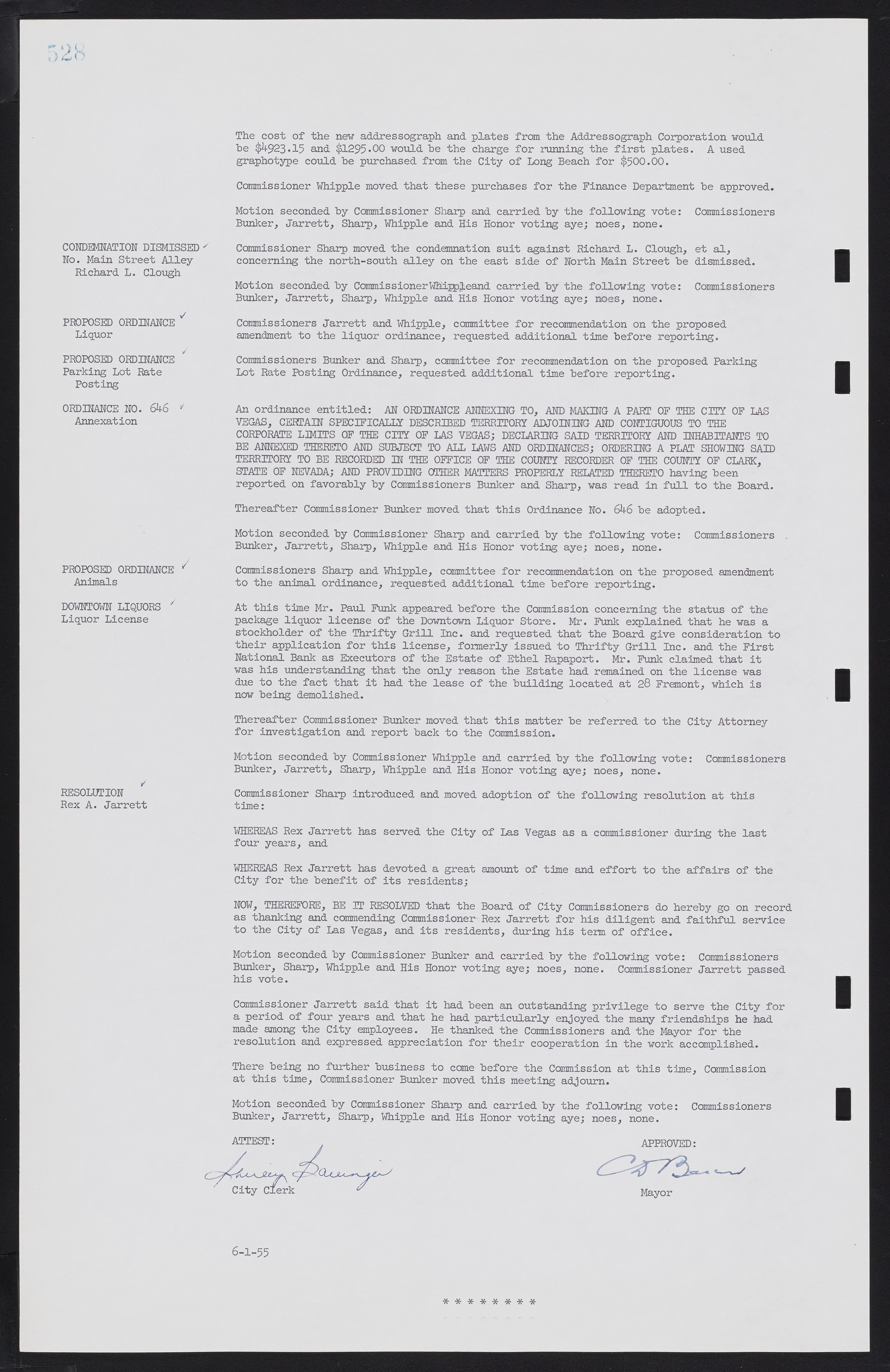 Las Vegas City Commission Minutes, February 17, 1954 to September 21, 1955, lvc000009-534
