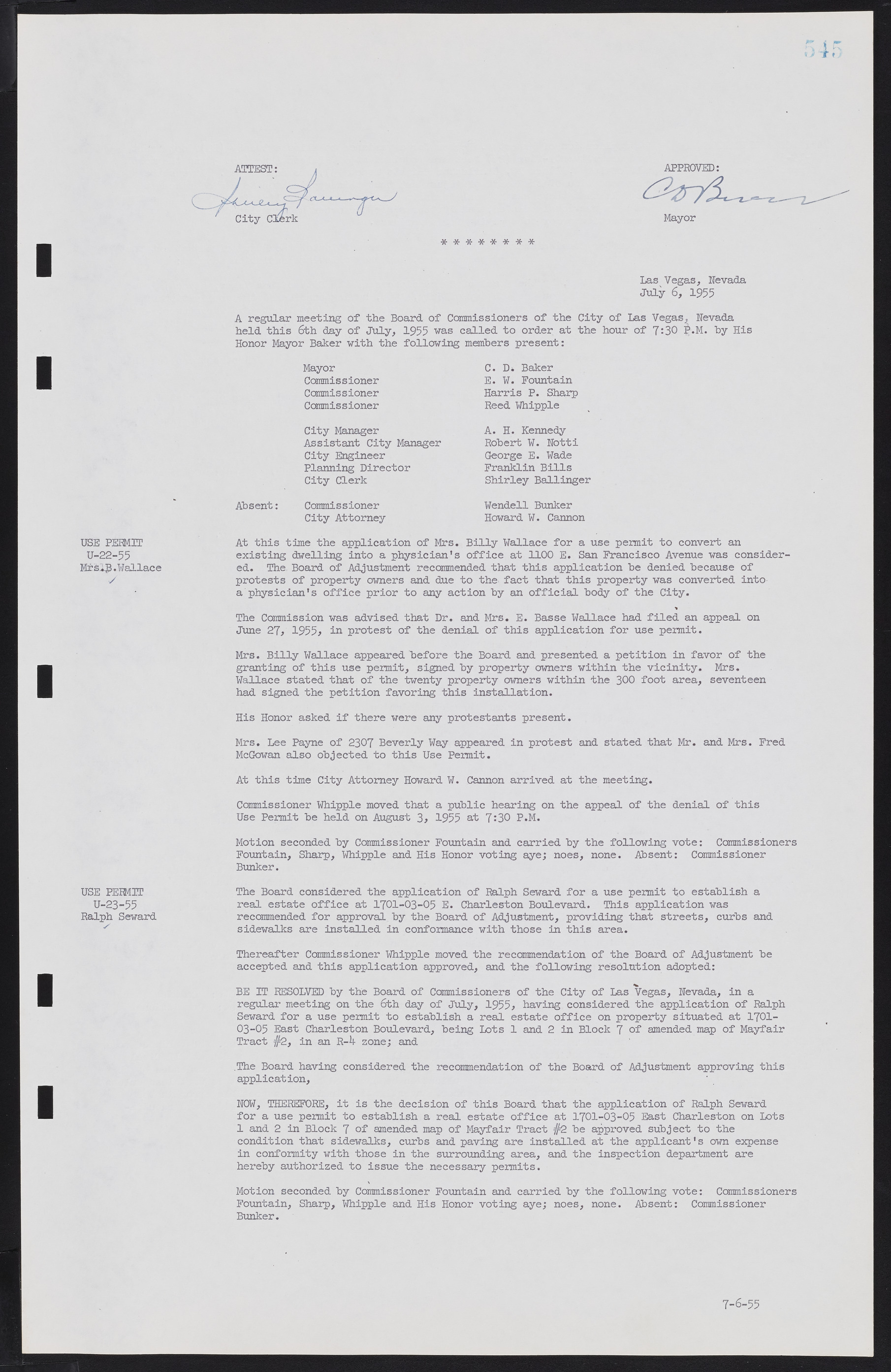 Las Vegas City Commission Minutes, February 17, 1954 to September 21, 1955, lvc000009-551