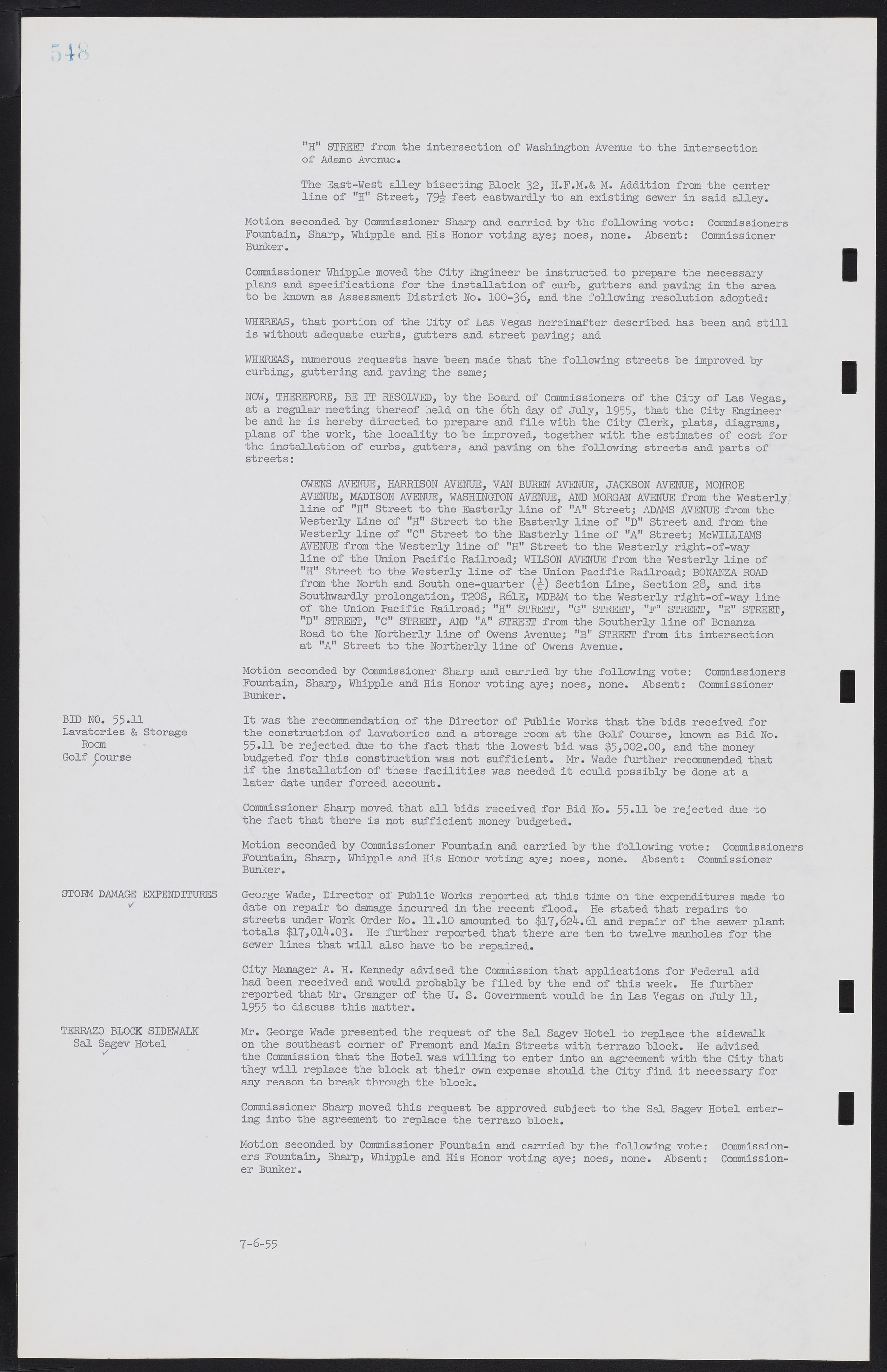 Las Vegas City Commission Minutes, February 17, 1954 to September 21, 1955, lvc000009-554