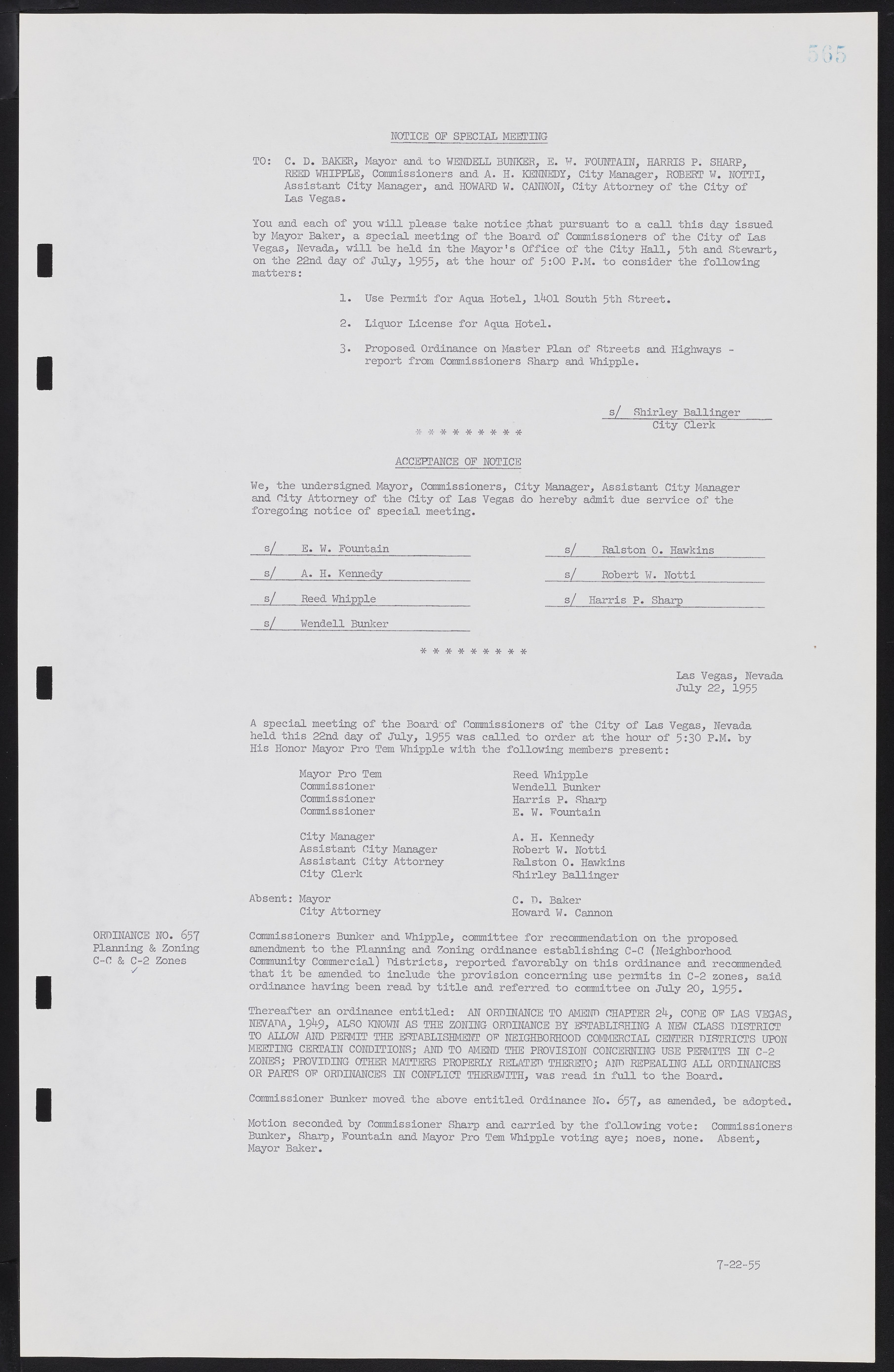 Las Vegas City Commission Minutes, February 17, 1954 to September 21, 1955, lvc000009-571