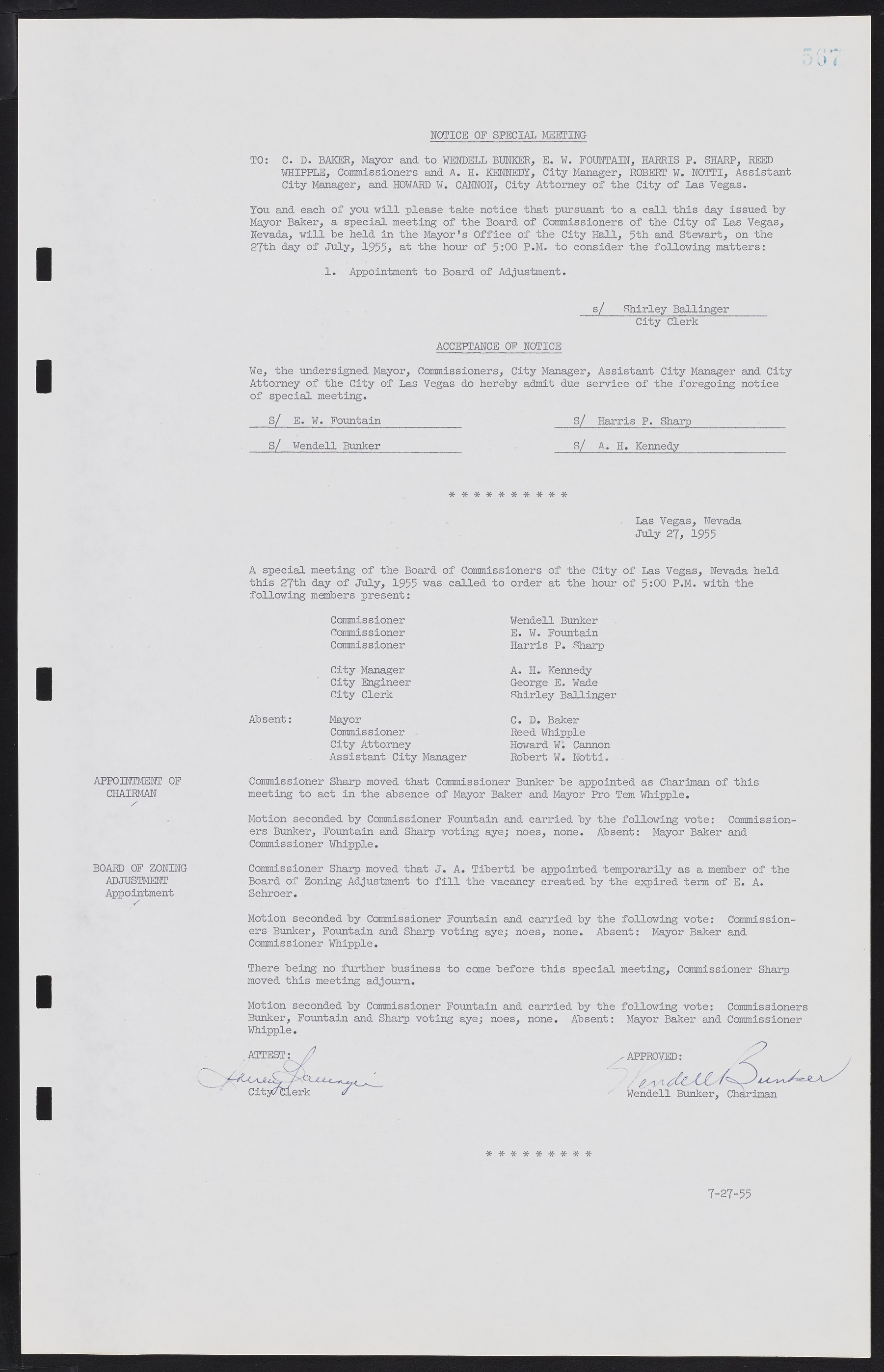Las Vegas City Commission Minutes, February 17, 1954 to September 21, 1955, lvc000009-573
