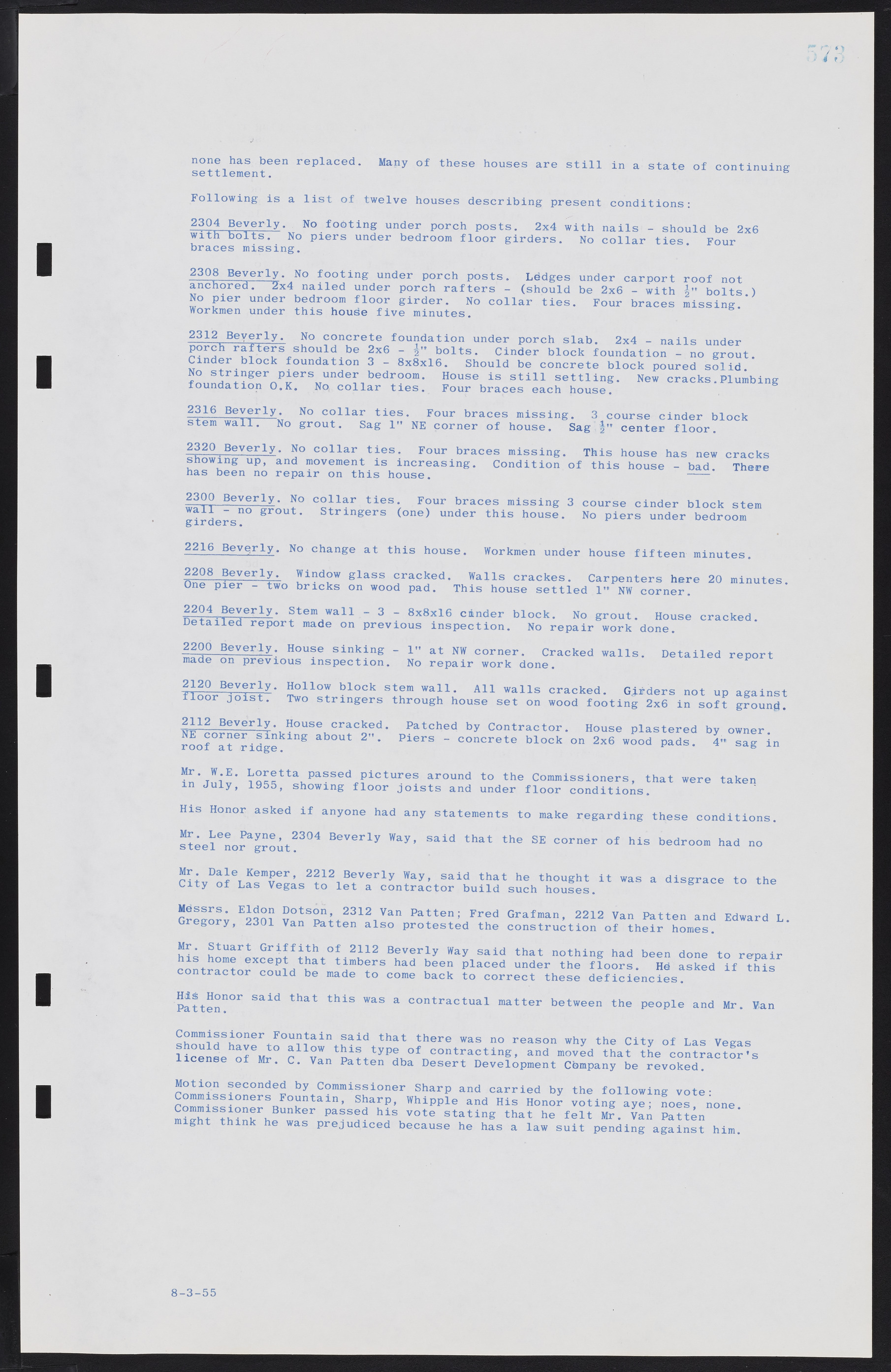 Las Vegas City Commission Minutes, February 17, 1954 to September 21, 1955, lvc000009-579