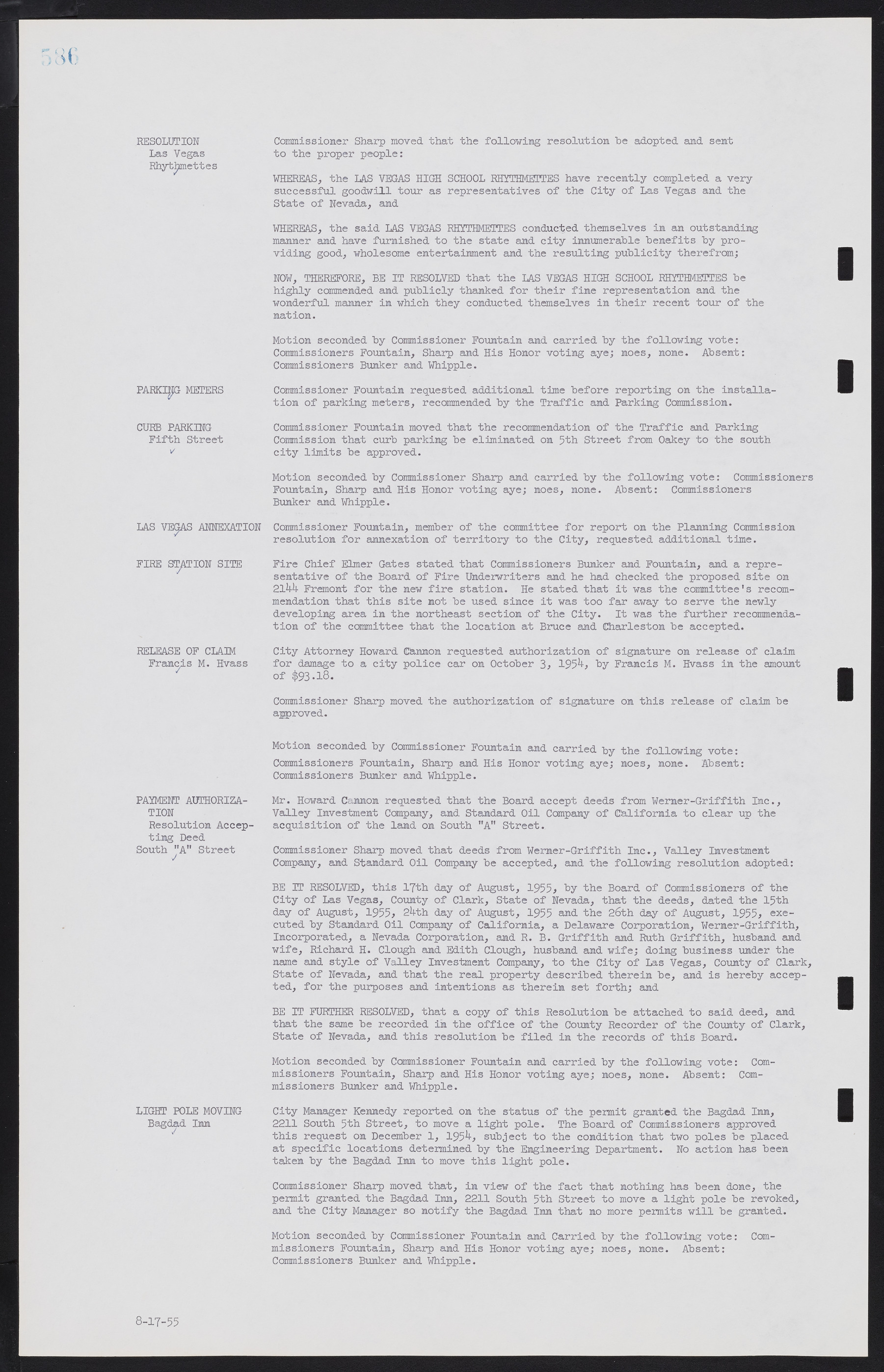 Las Vegas City Commission Minutes, February 17, 1954 to September 21, 1955, lvc000009-592