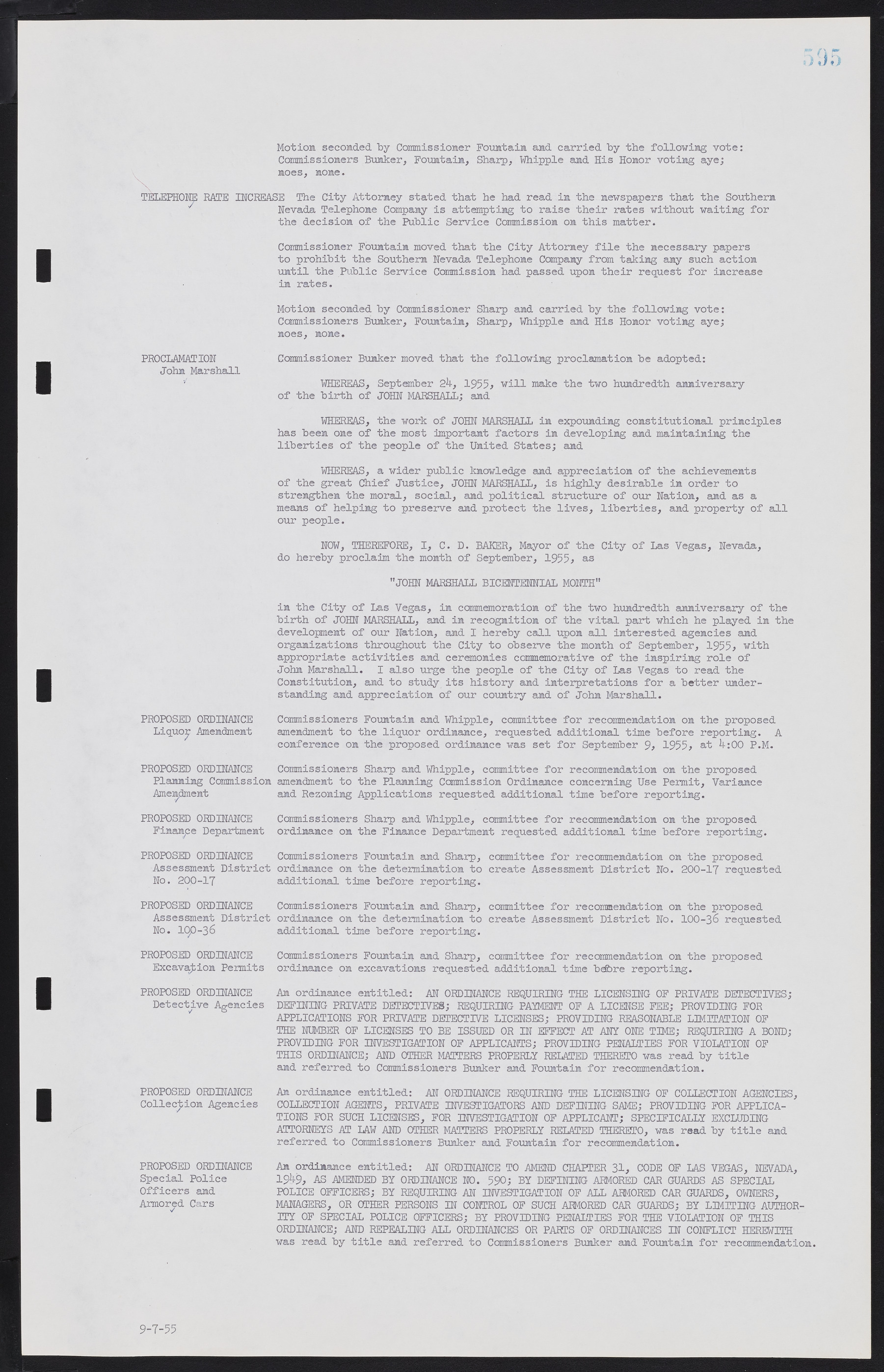 Las Vegas City Commission Minutes, February 17, 1954 to September 21, 1955, lvc000009-601