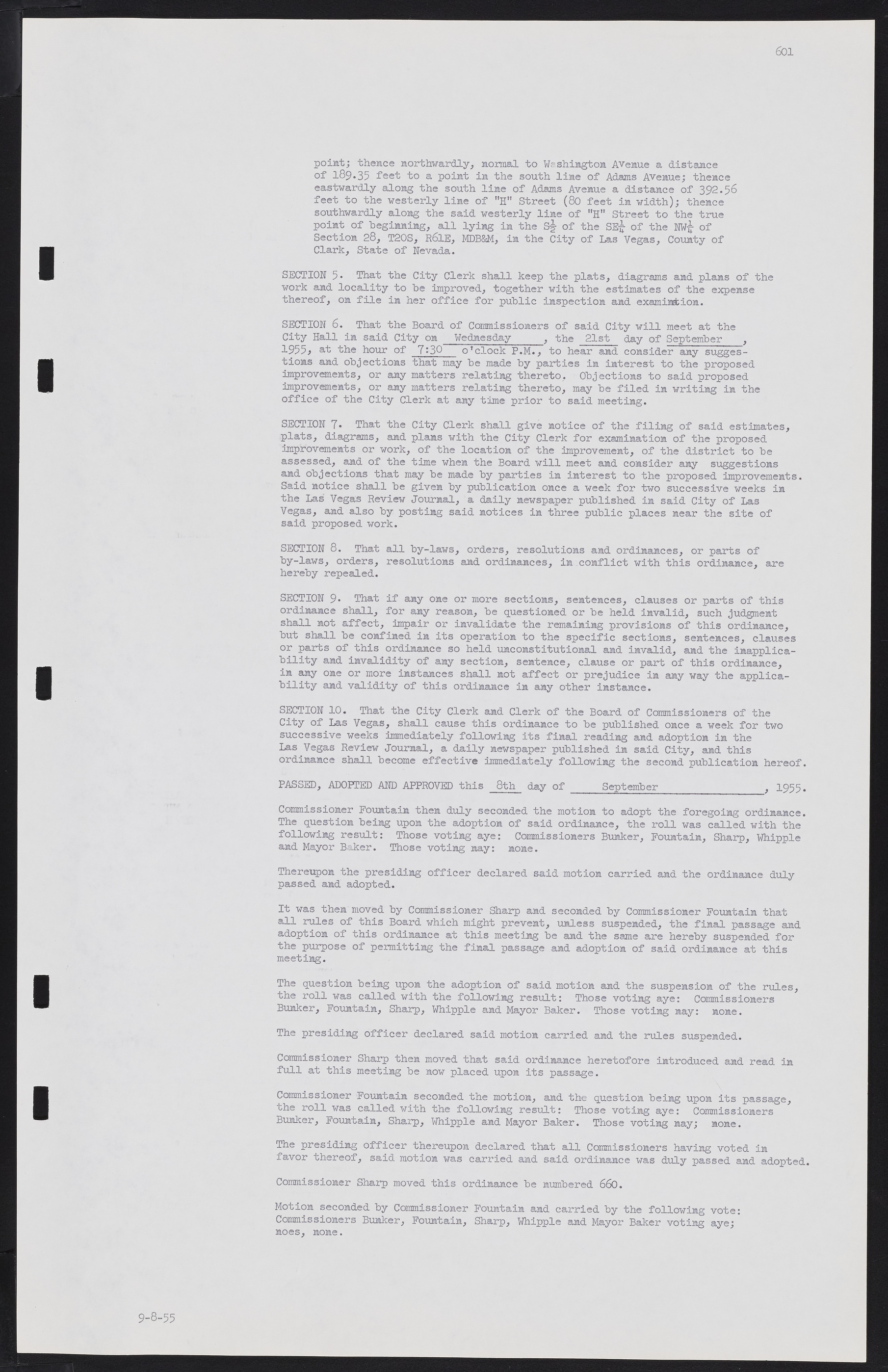 Las Vegas City Commission Minutes, February 17, 1954 to September 21, 1955, lvc000009-607