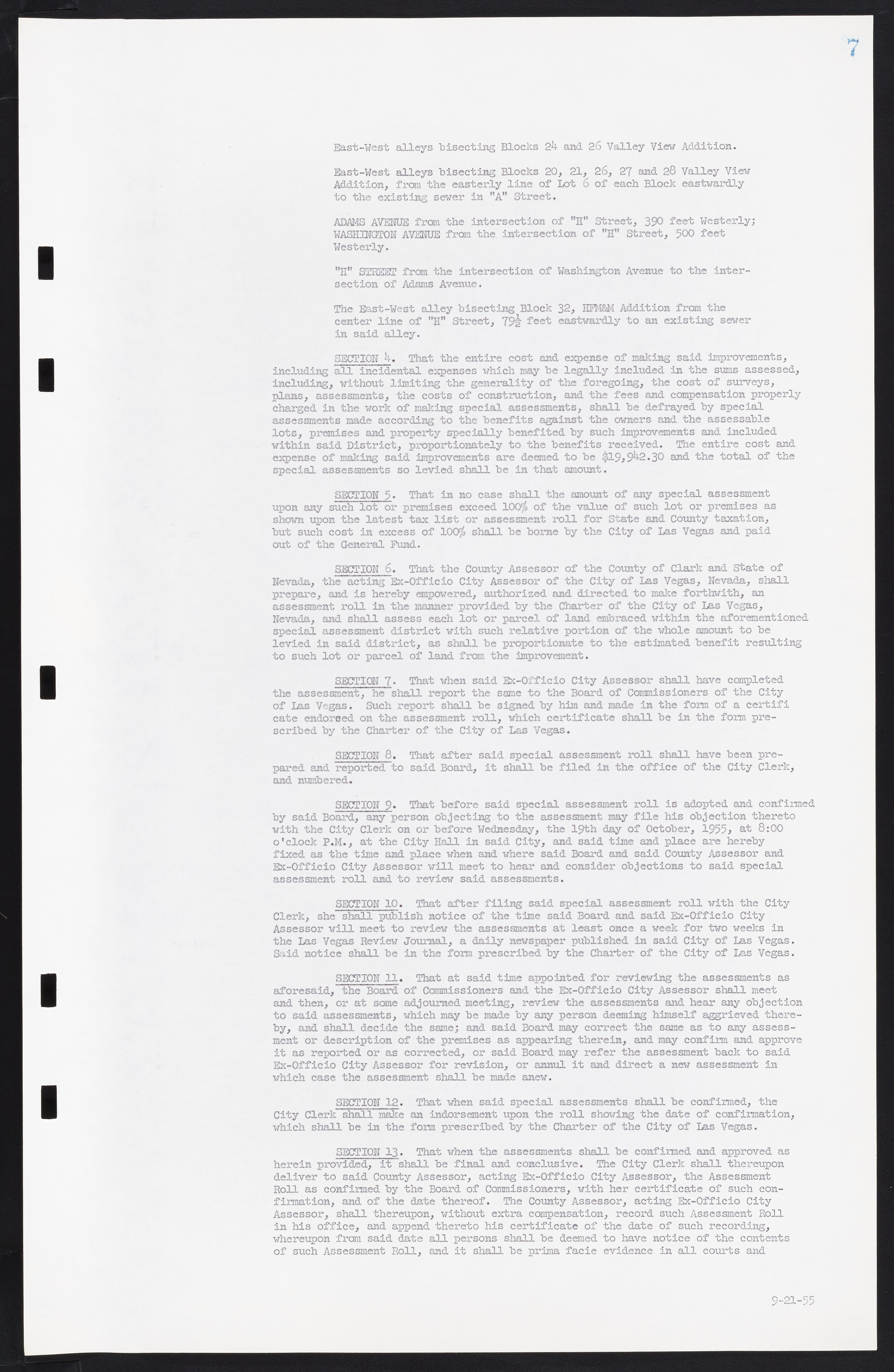 Las Vegas City Commission Minutes, September 21, 1955 to November 20, 1957, lvc000010-13