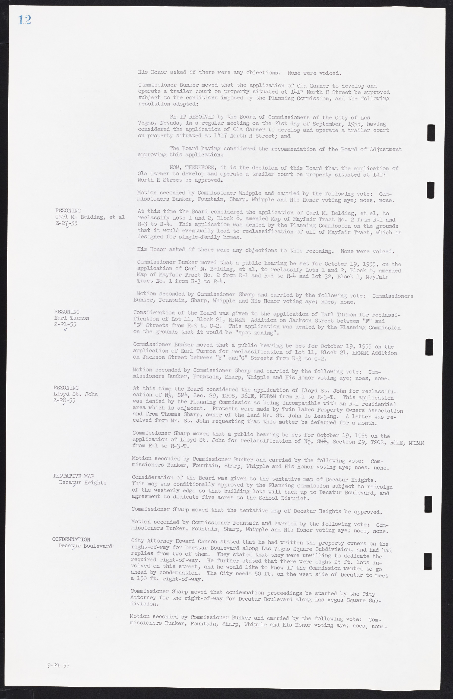 Las Vegas City Commission Minutes, September 21, 1955 to November 20, 1957, lvc000010-18