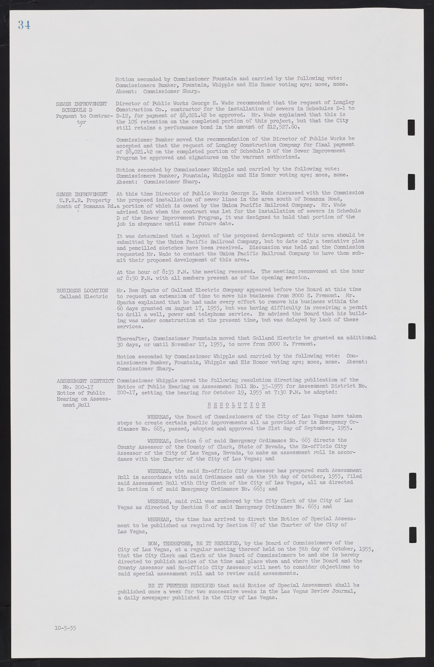 Las Vegas City Commission Minutes, September 21, 1955 to November 20, 1957, lvc000010-40