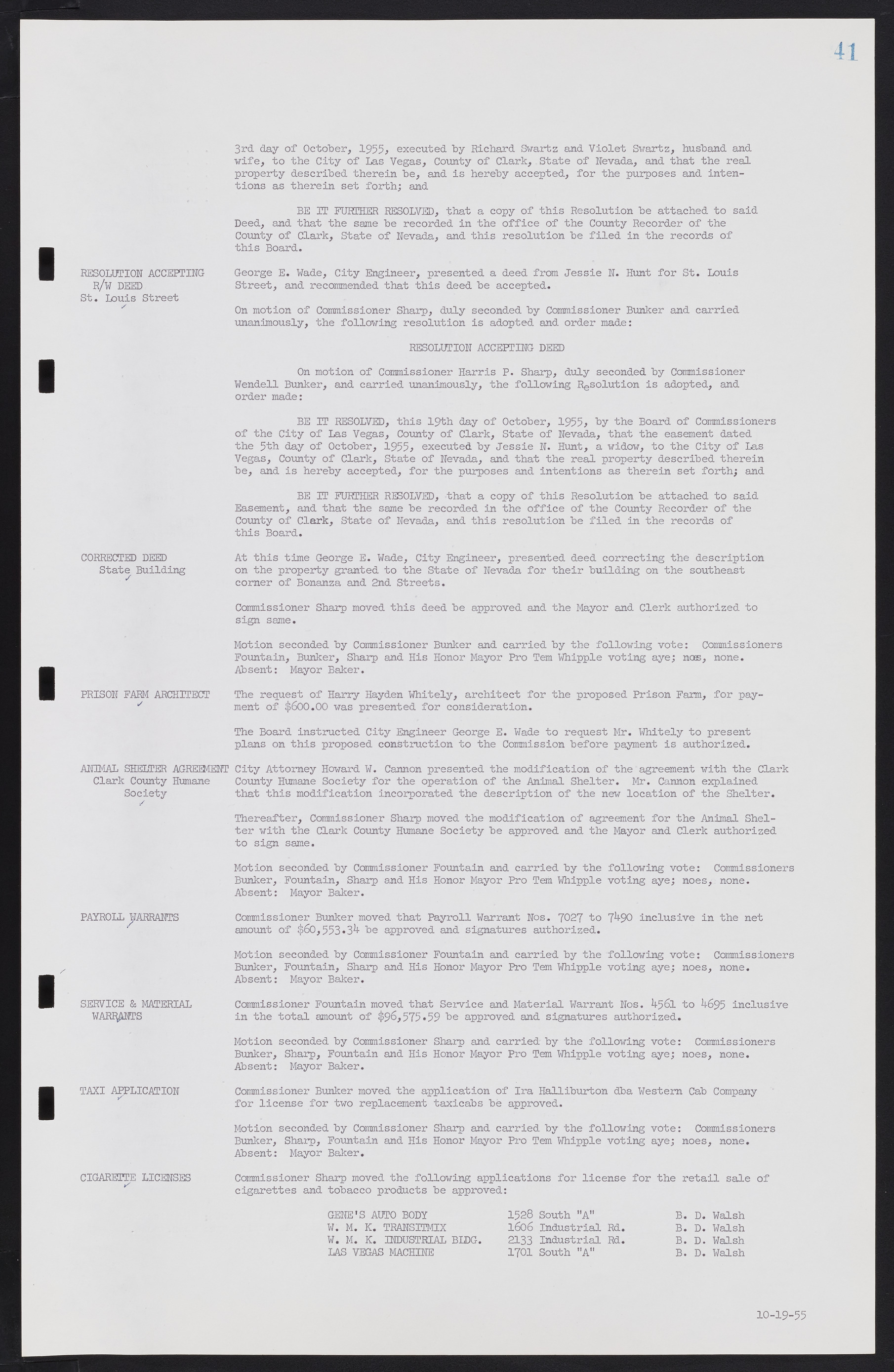 Las Vegas City Commission Minutes, September 21, 1955 to November 20, 1957, lvc000010-47