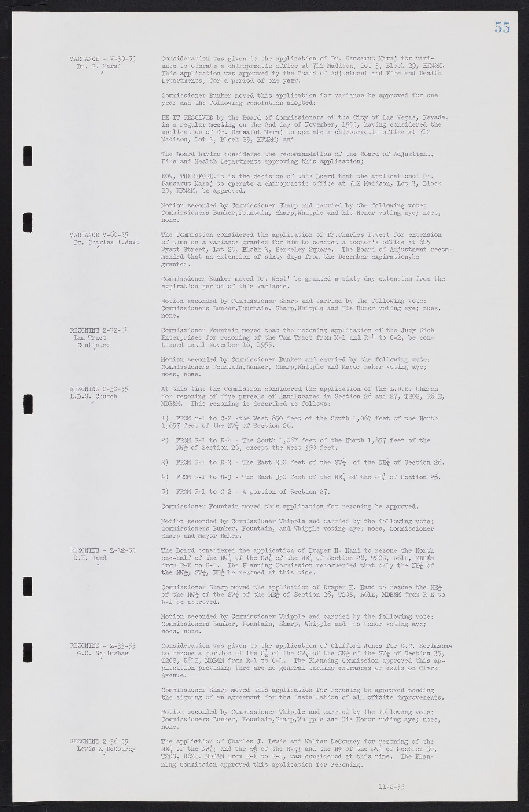 Las Vegas City Commission Minutes, September 21, 1955 to November 20, 1957, lvc000010-63
