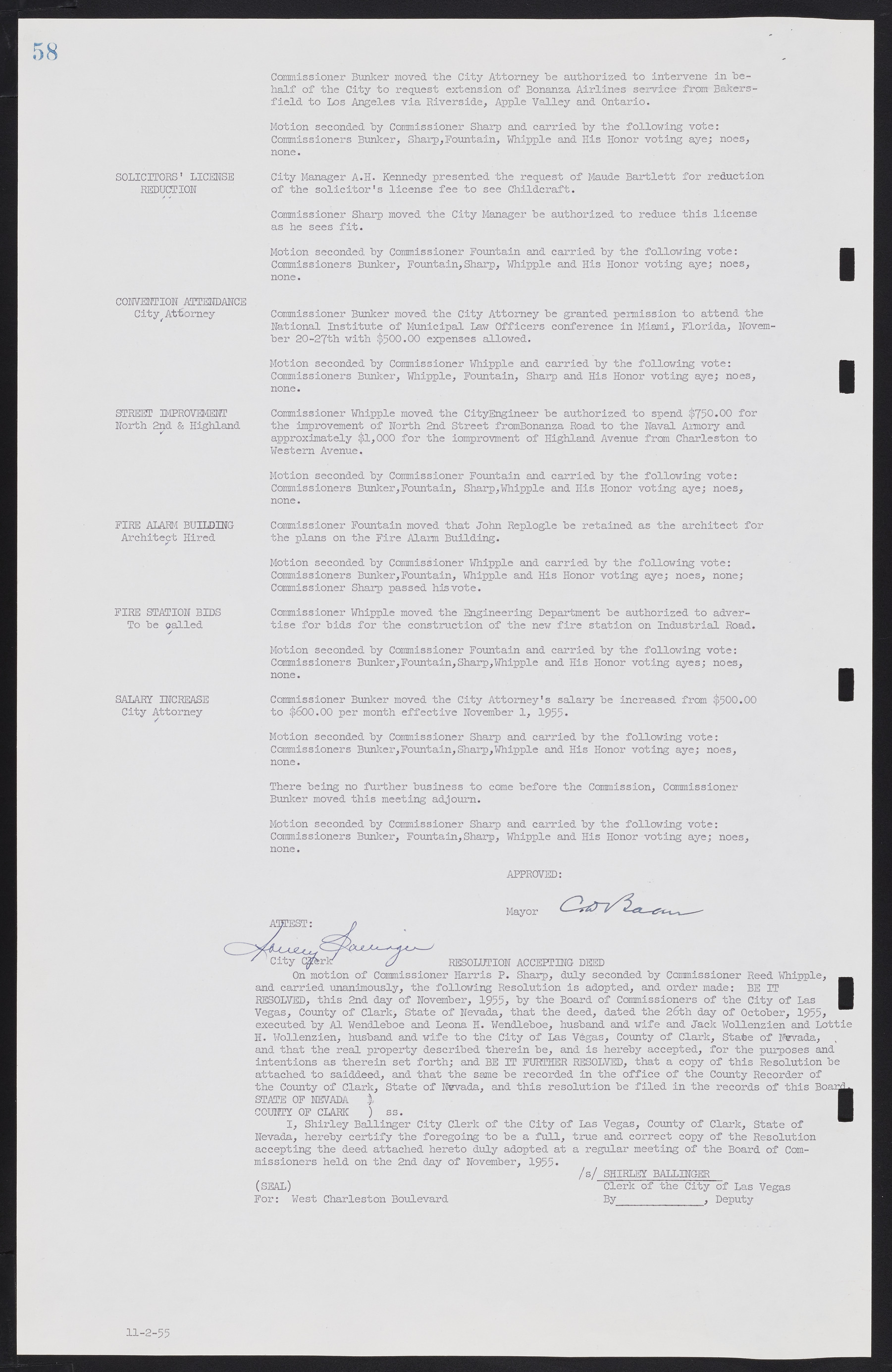 Las Vegas City Commission Minutes, September 21, 1955 to November 20, 1957, lvc000010-66