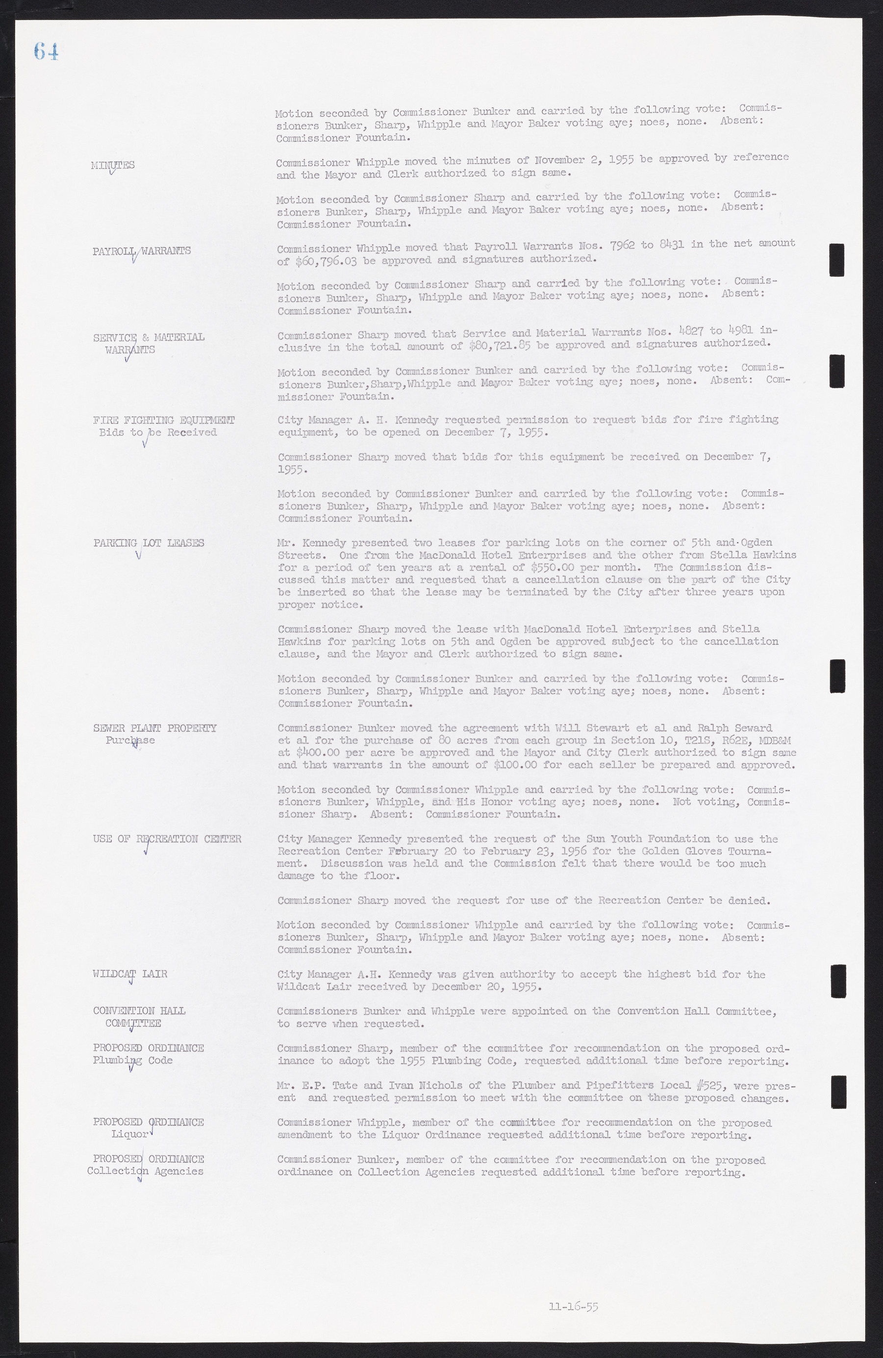 Las Vegas City Commission Minutes, September 21, 1955 to November 20, 1957, lvc000010-72