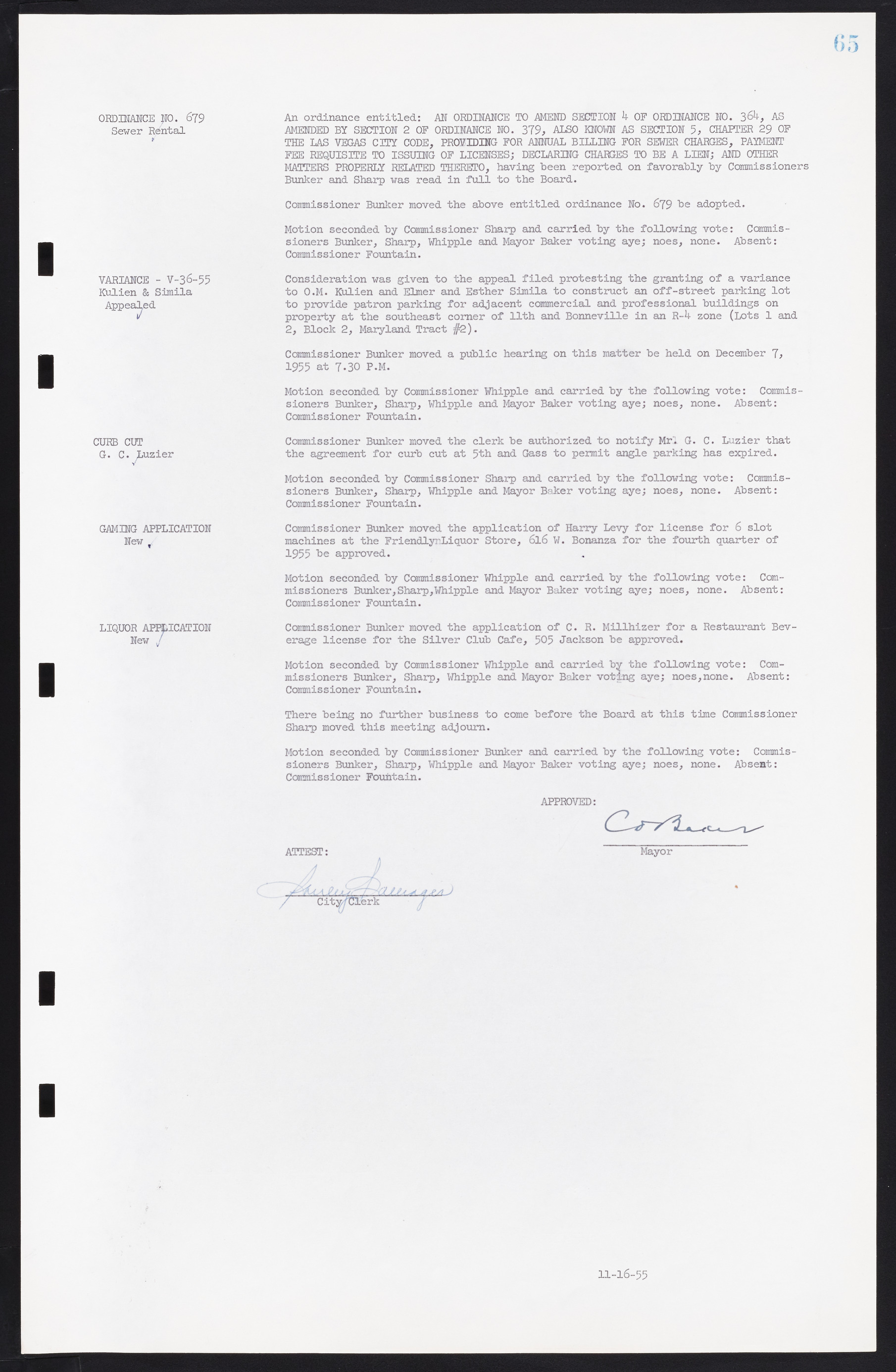 Las Vegas City Commission Minutes, September 21, 1955 to November 20, 1957, lvc000010-73