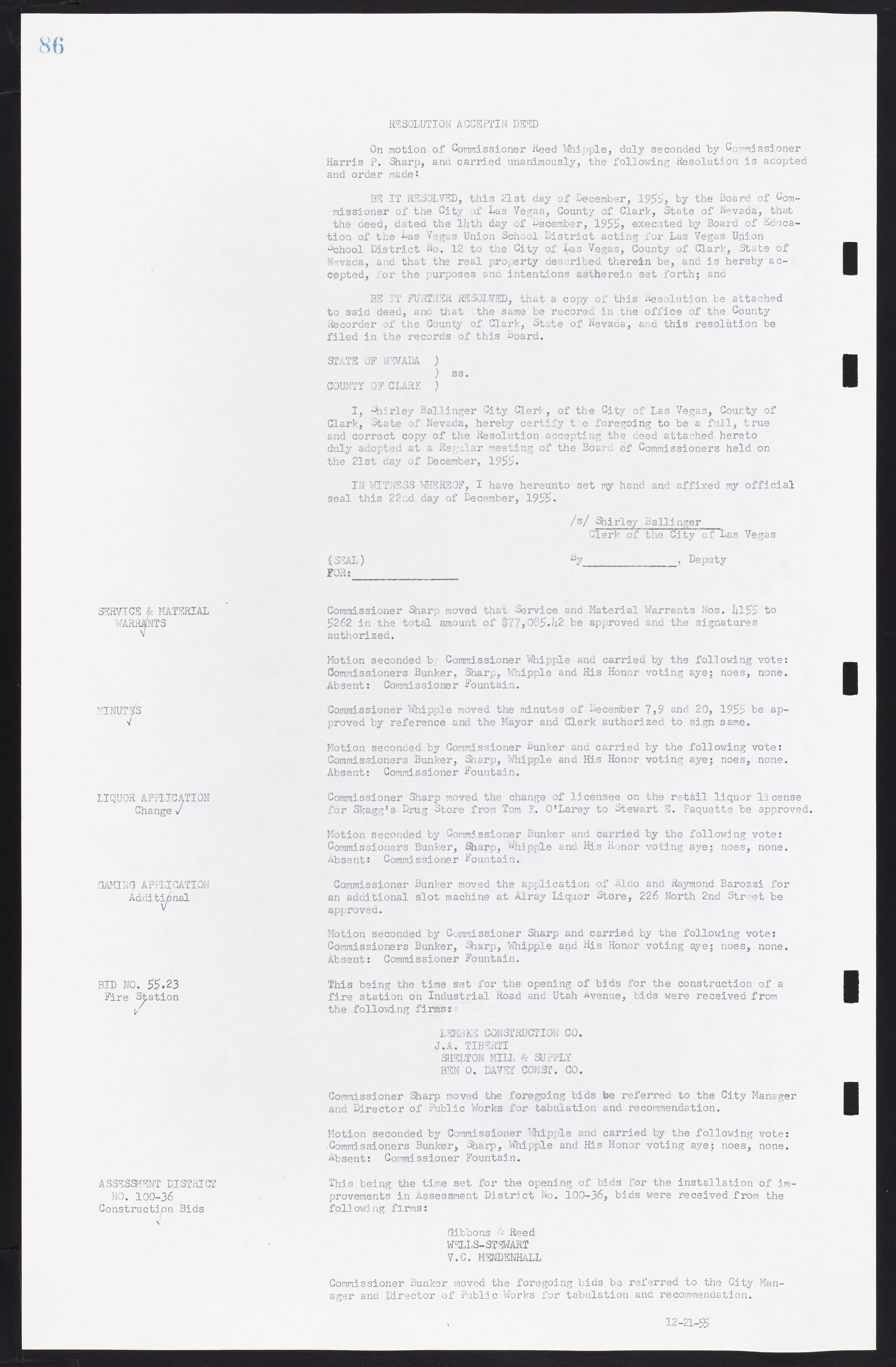 Las Vegas City Commission Minutes, September 21, 1955 to November 20, 1957, lvc000010-96