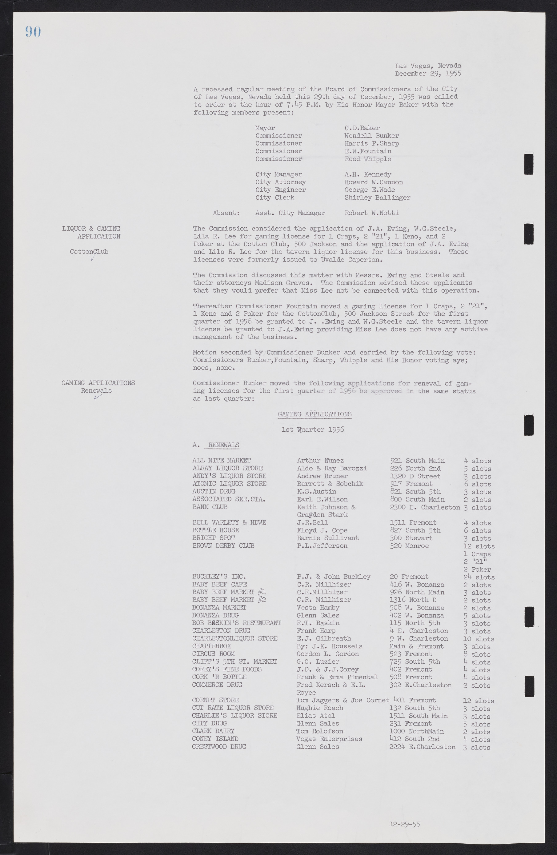 Las Vegas City Commission Minutes, September 21, 1955 to November 20, 1957, lvc000010-100