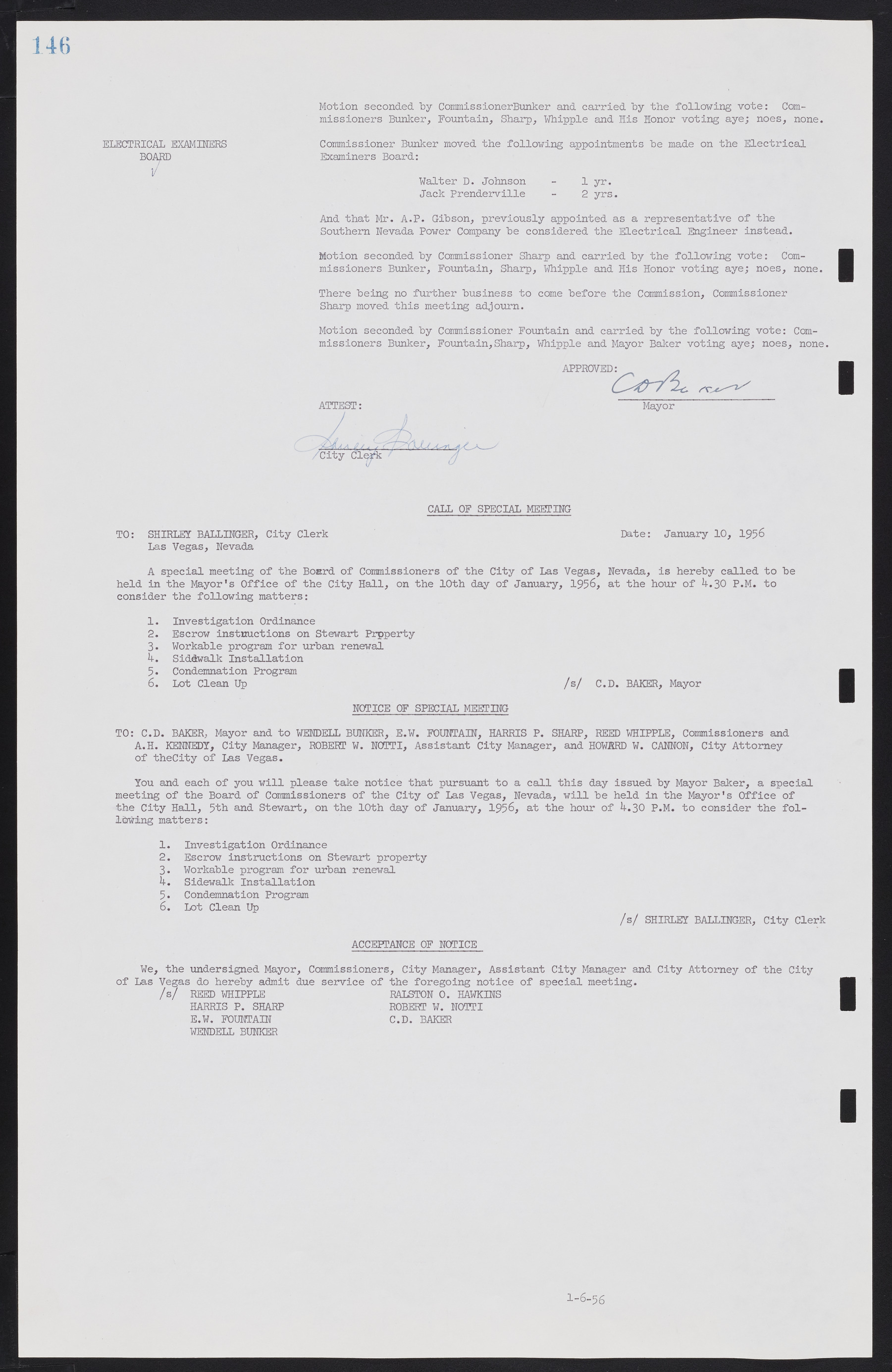 Las Vegas City Commission Minutes, September 21, 1955 to November 20, 1957, lvc000010-156