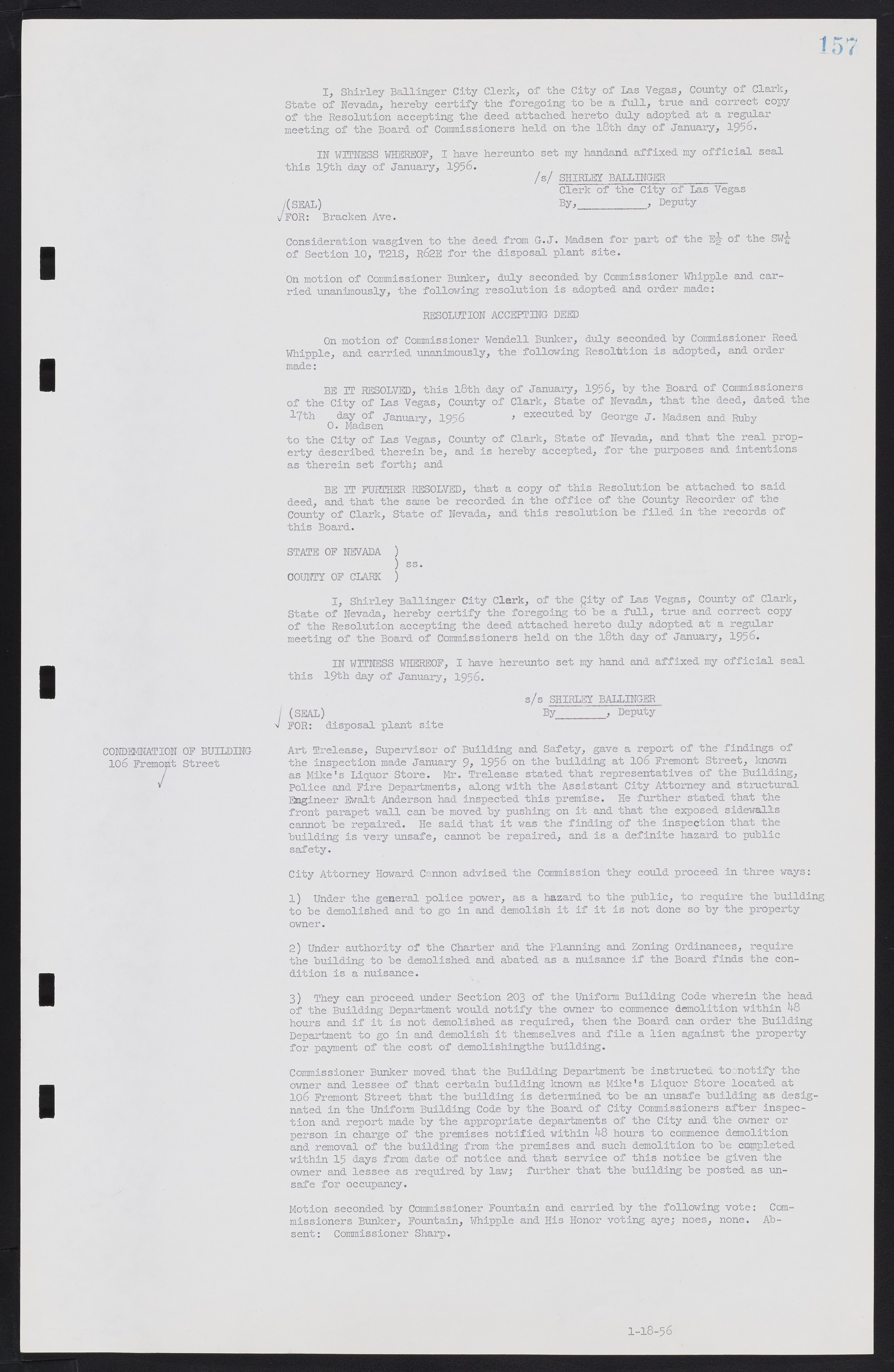 Las Vegas City Commission Minutes, September 21, 1955 to November 20, 1957, lvc000010-171