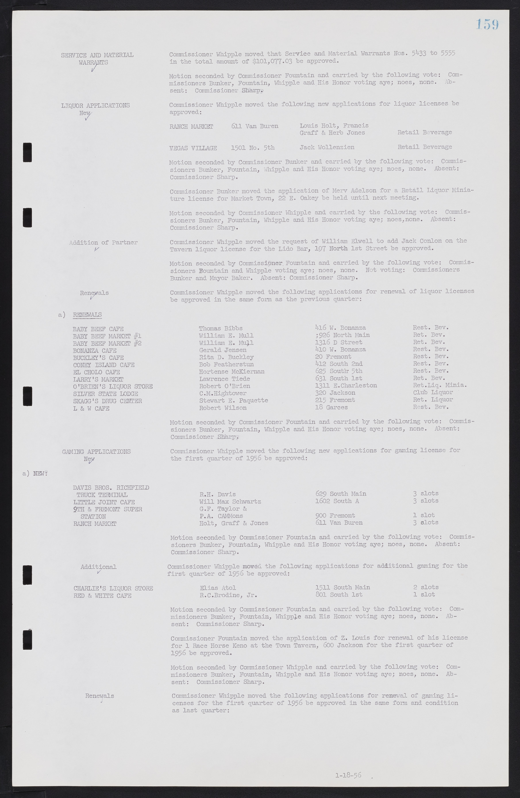 Las Vegas City Commission Minutes, September 21, 1955 to November 20, 1957, lvc000010-173