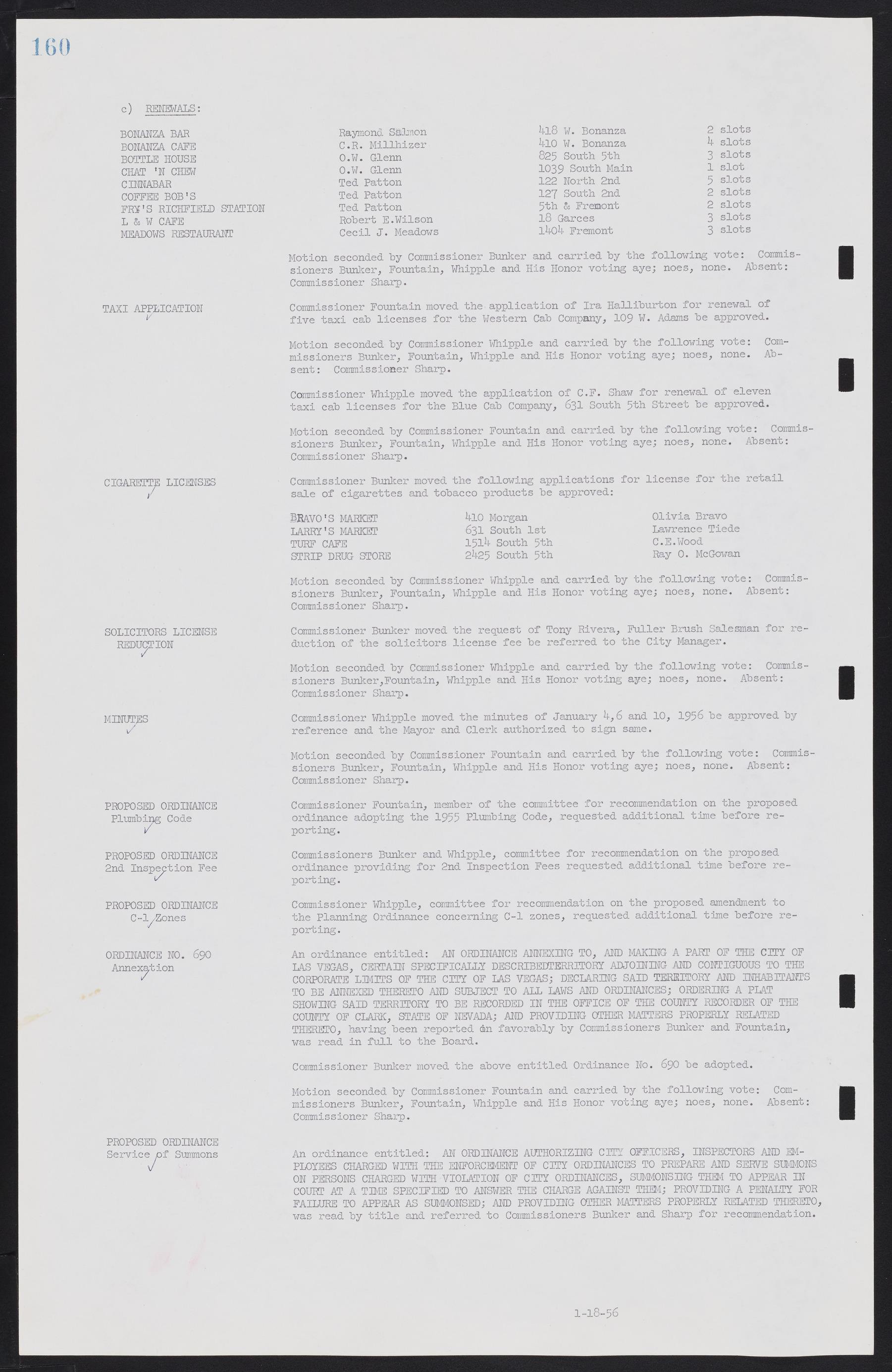 Las Vegas City Commission Minutes, September 21, 1955 to November 20, 1957, lvc000010-174