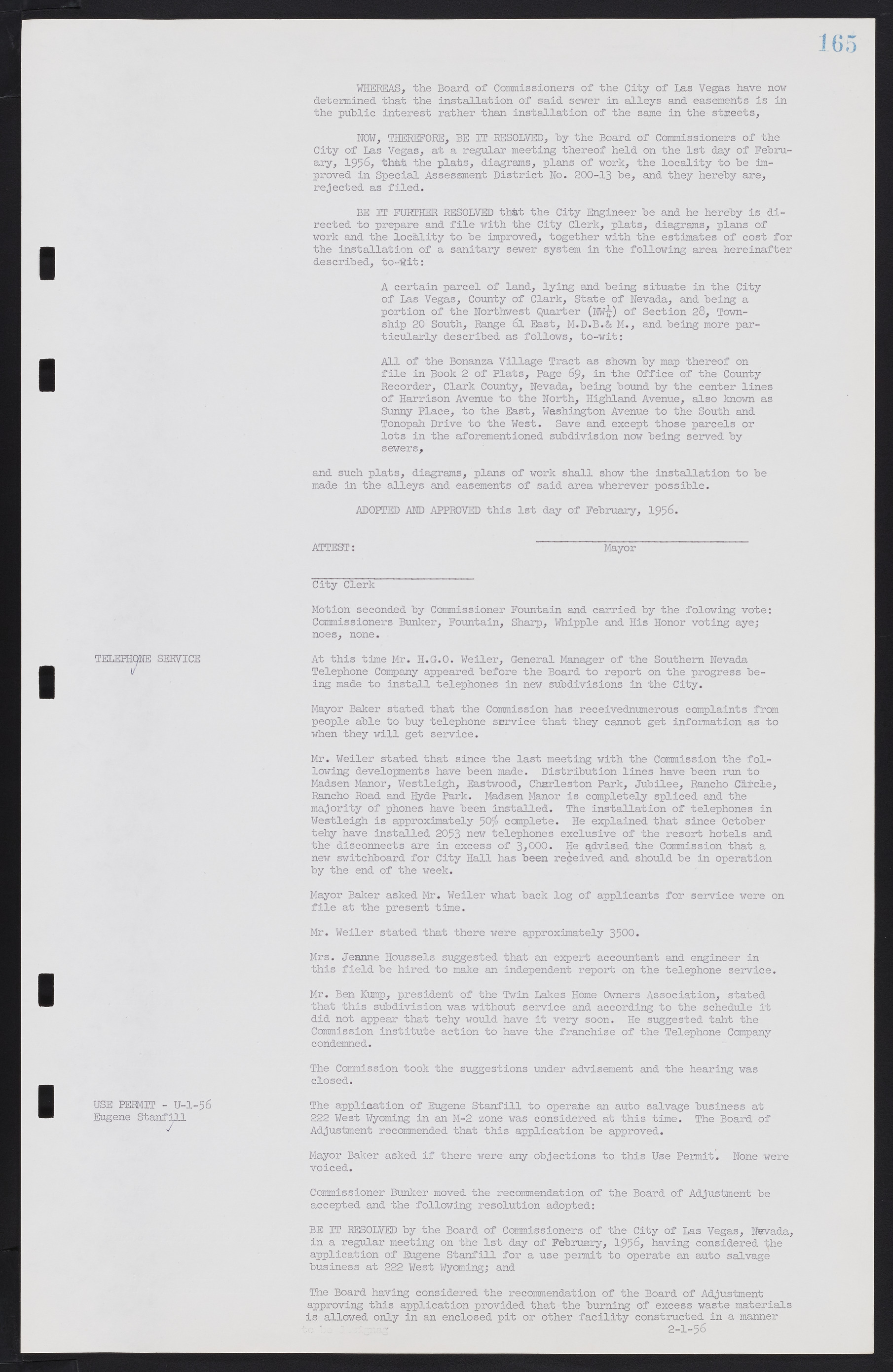 Las Vegas City Commission Minutes, September 21, 1955 to November 20, 1957, lvc000010-181