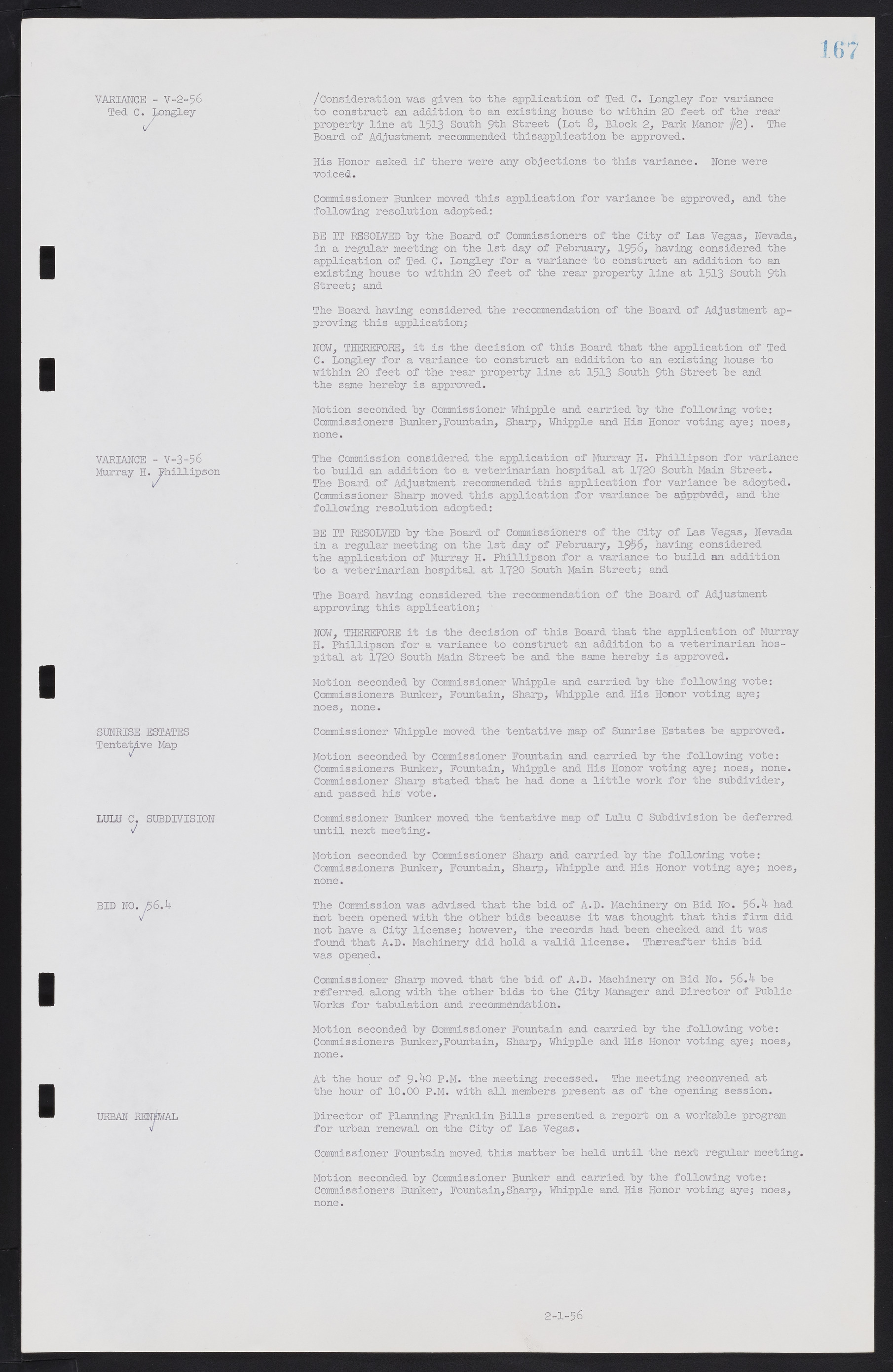 Las Vegas City Commission Minutes, September 21, 1955 to November 20, 1957, lvc000010-183