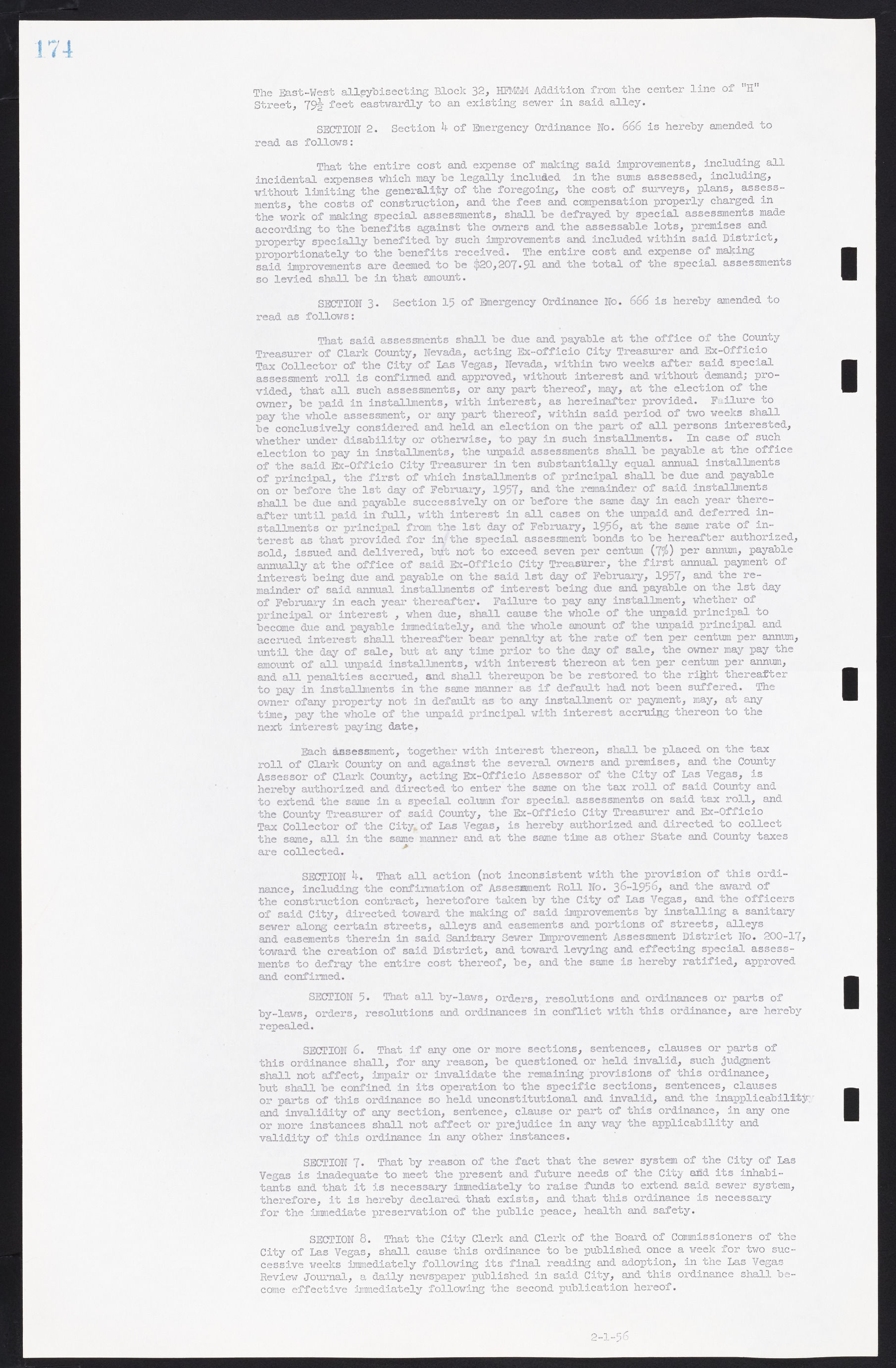 Las Vegas City Commission Minutes, September 21, 1955 to November 20, 1957, lvc000010-190
